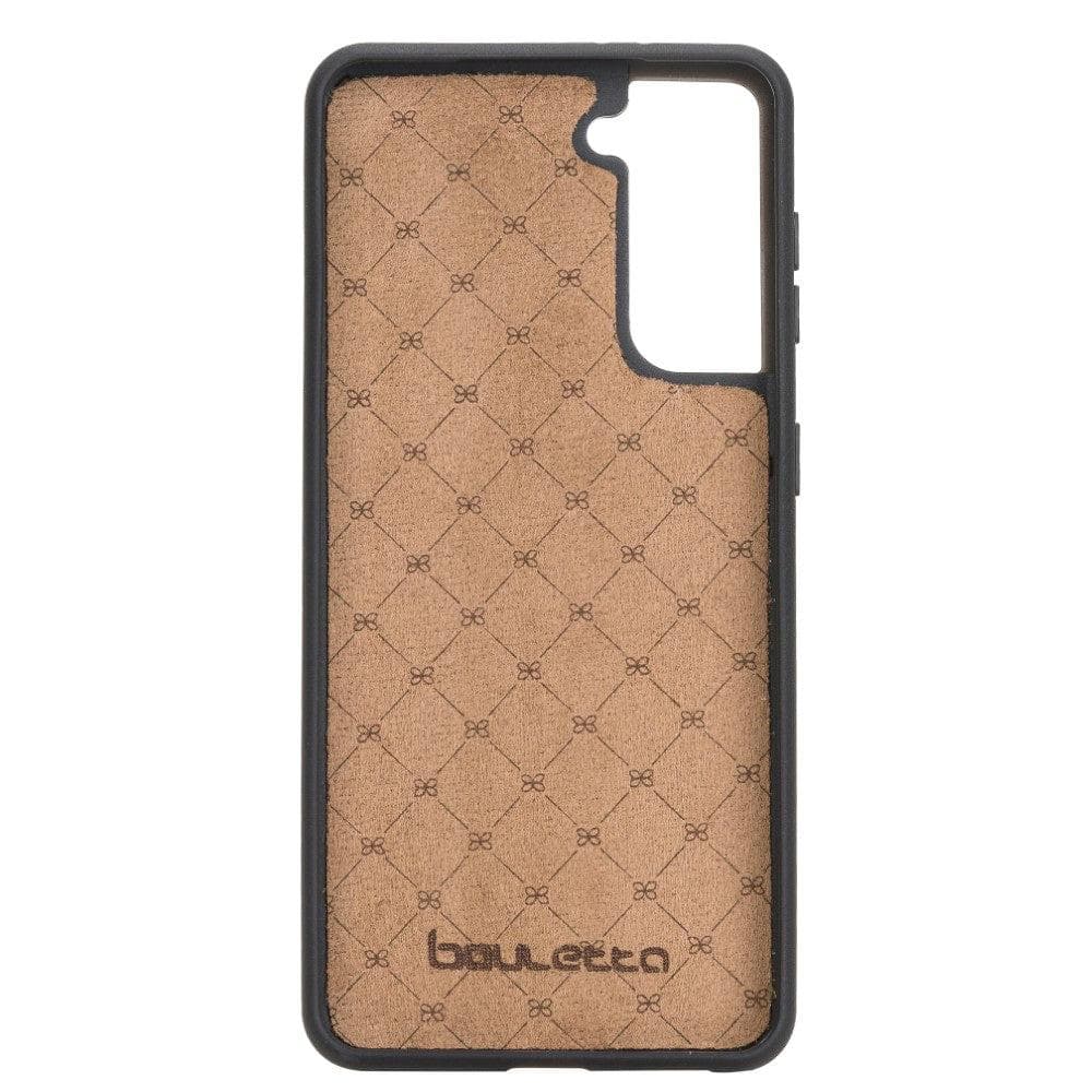 Flex Cover Genuine Leather Samsung Galaxy S21 Case with Card Holder