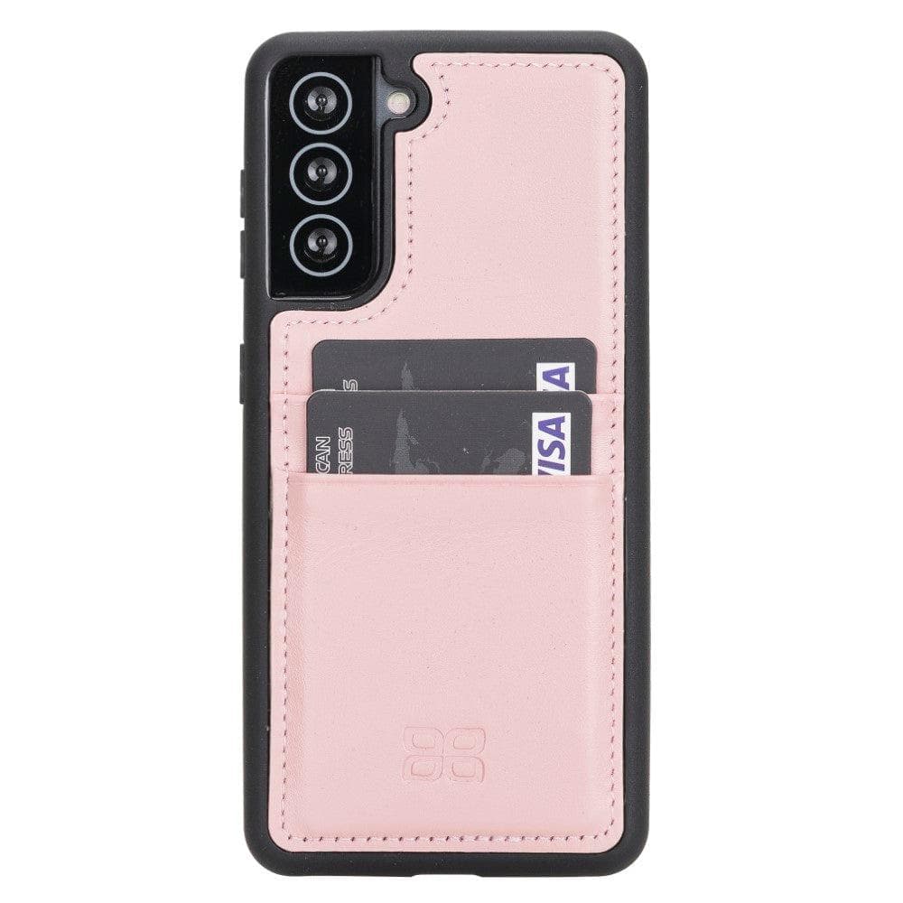 Flex Cover Genuine Leather Samsung Galaxy S21 Case with Card Holder