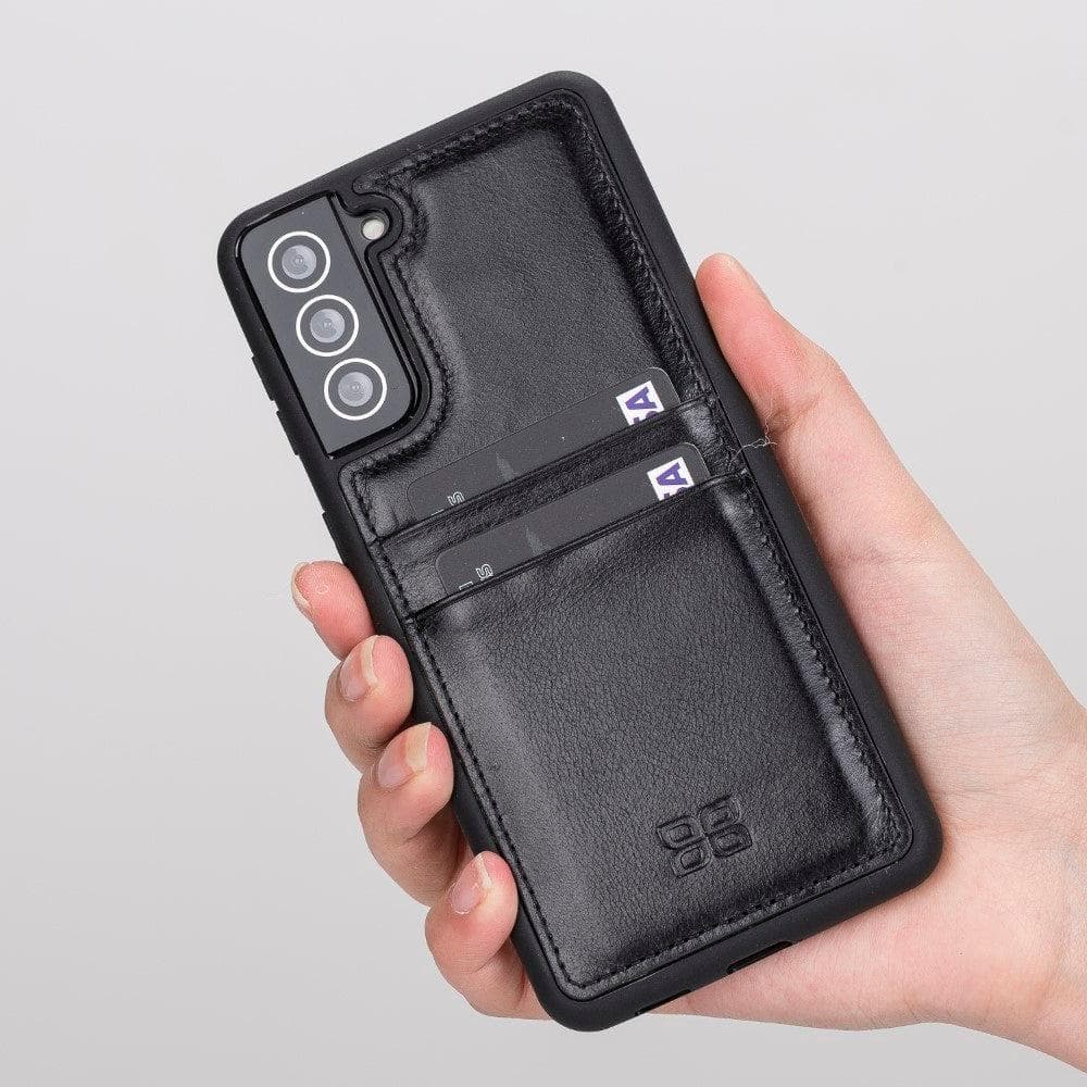 Flex Cover Hakiki Deri Samsung Galaxy S21 Plus Kılıf Kartlıklı