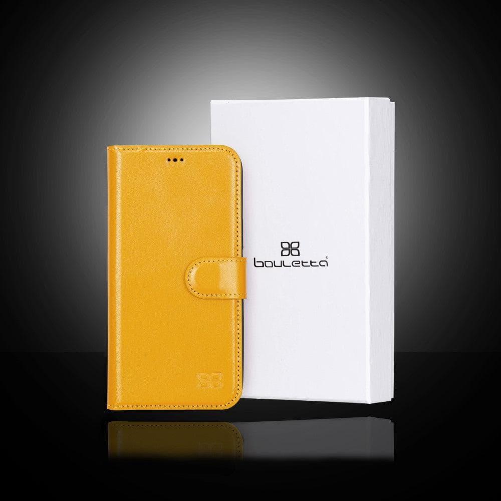 Magic iPhone 13 Detachable Genuine Colorful Leather Wallet Case