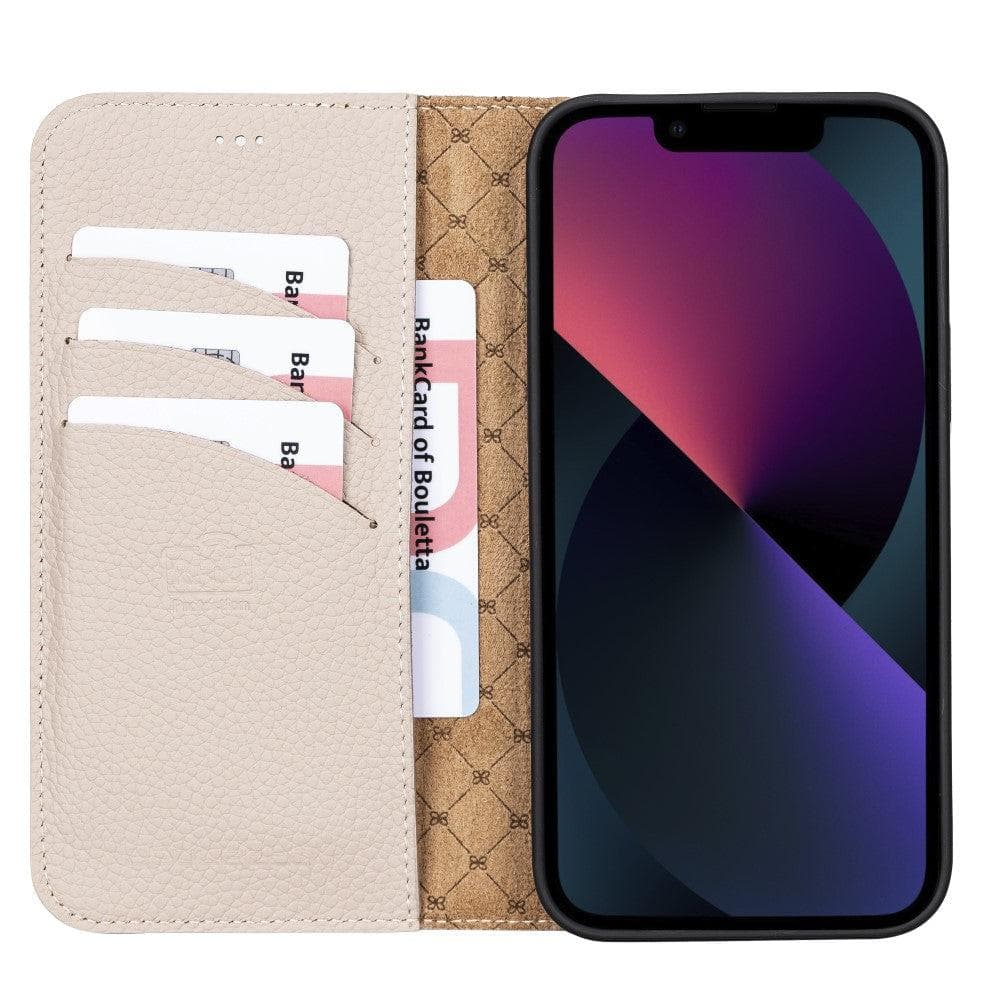 Magic iPhone 13 Pro Çıkarılabilir Orijinal Renkli Deri Cüzdan Kılıf