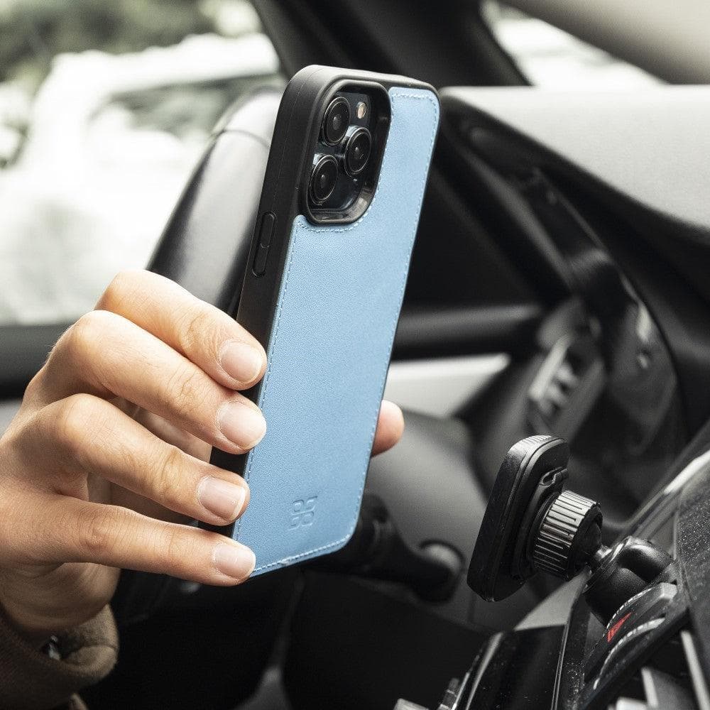 Magic iPhone 13 Detachable Genuine Colorful Leather Wallet Case