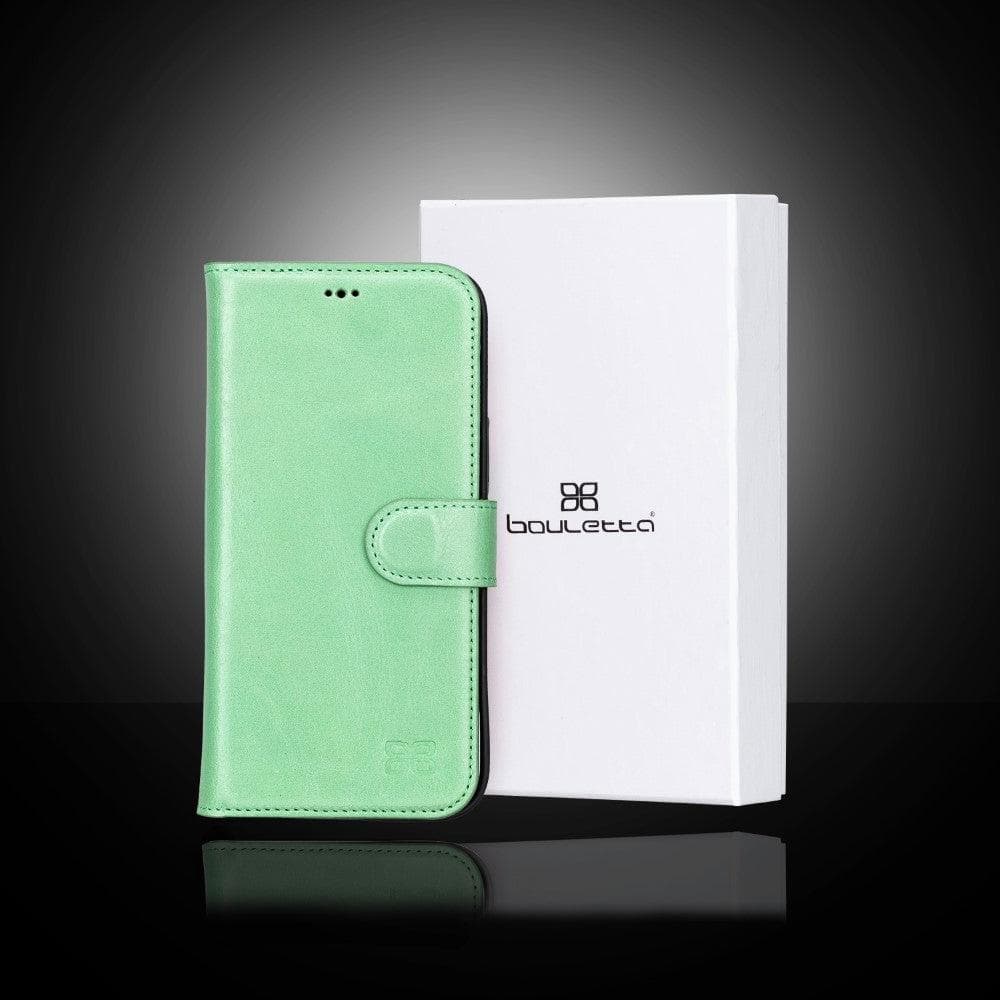 Magic iPhone 13 Detachable Genuine Colorful Leather Wallet Case