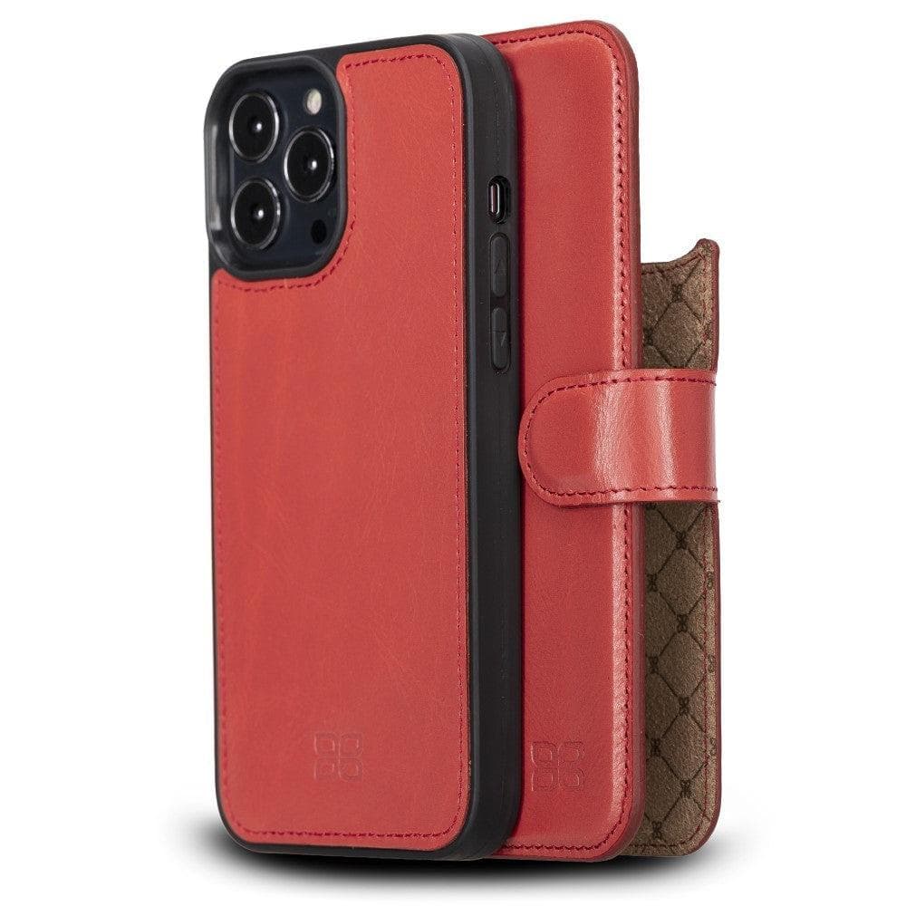 Magic iPhone 13 Pro Detachable Genuine Colorful Leather Wallet Case