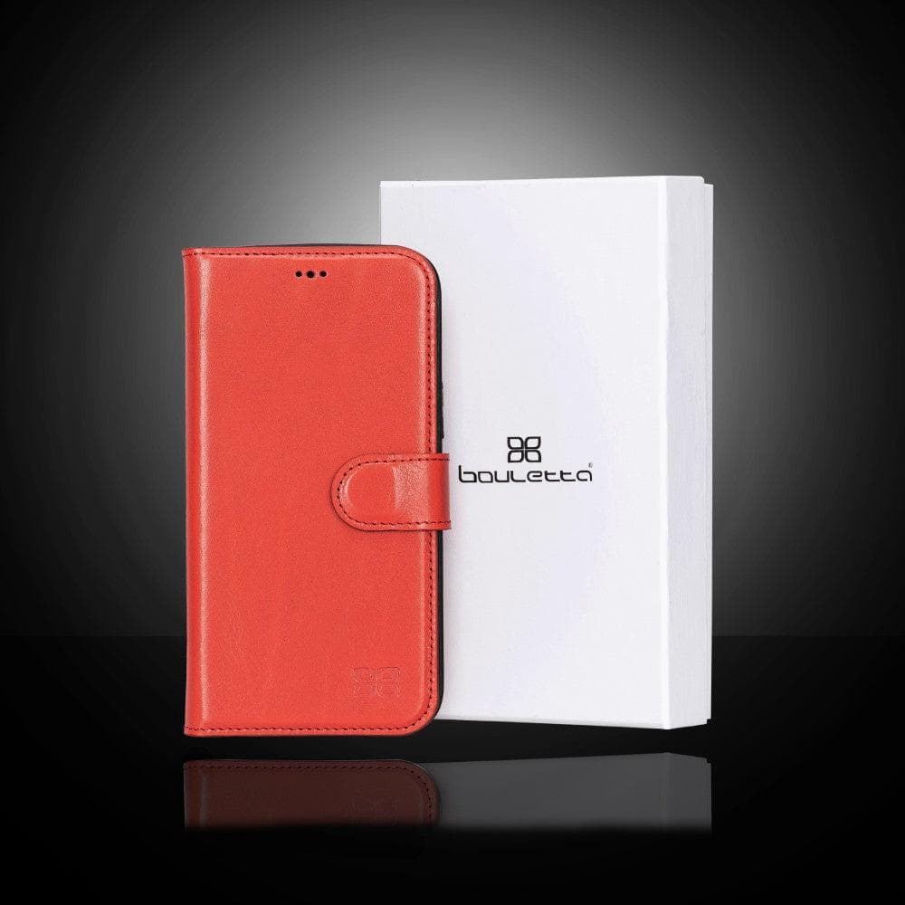 Magic iPhone 13 Detachable Genuine Colorful Leather Wallet Case