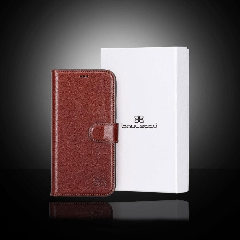 Magic iPhone 13 Detachable Genuine Colorful Leather Wallet Case