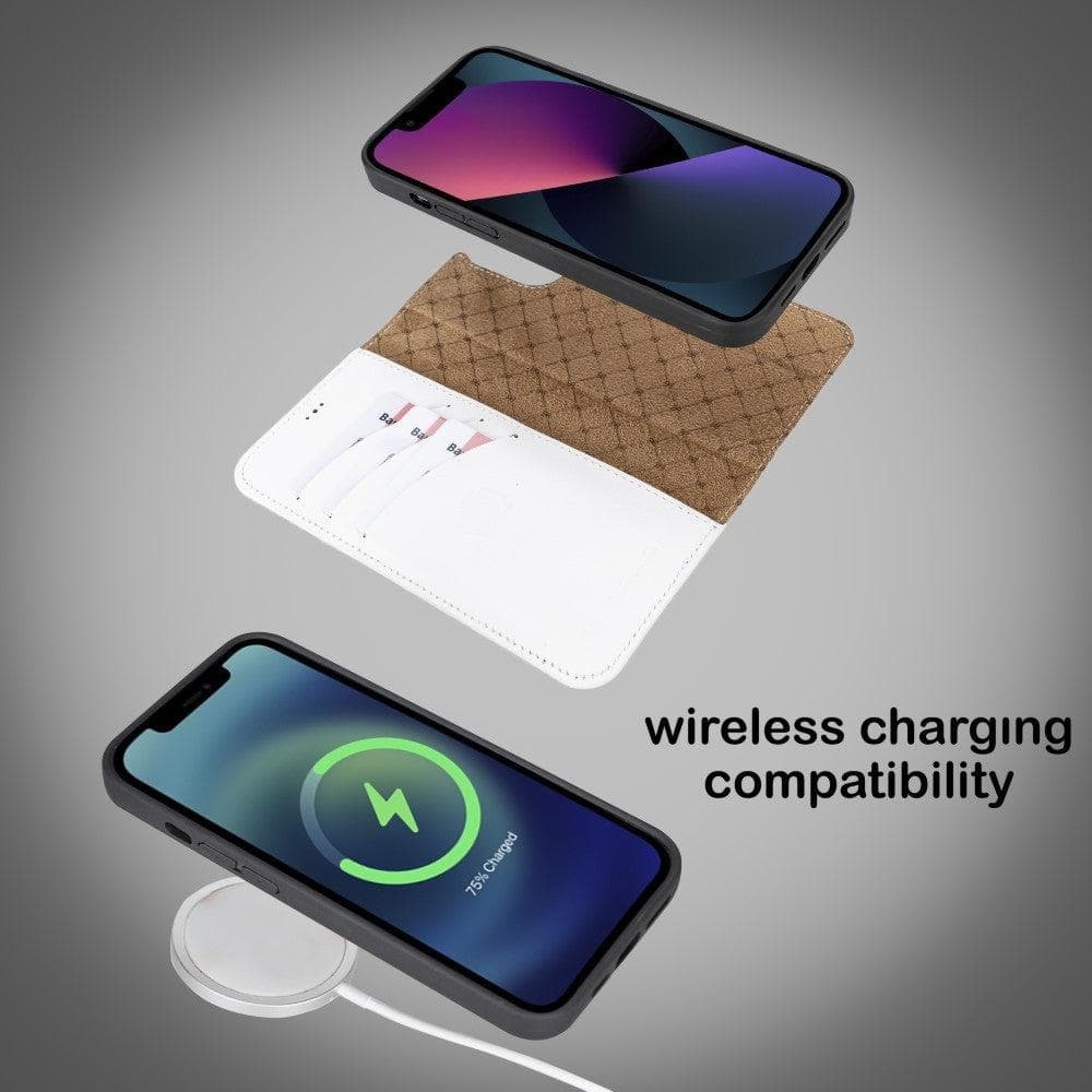 Magic iPhone 13 Pro Max Detachable Genuine Colorful Leather Wallet Case