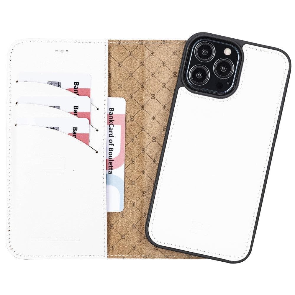 Magic iPhone 13 Detachable Genuine Colorful Leather Wallet Case