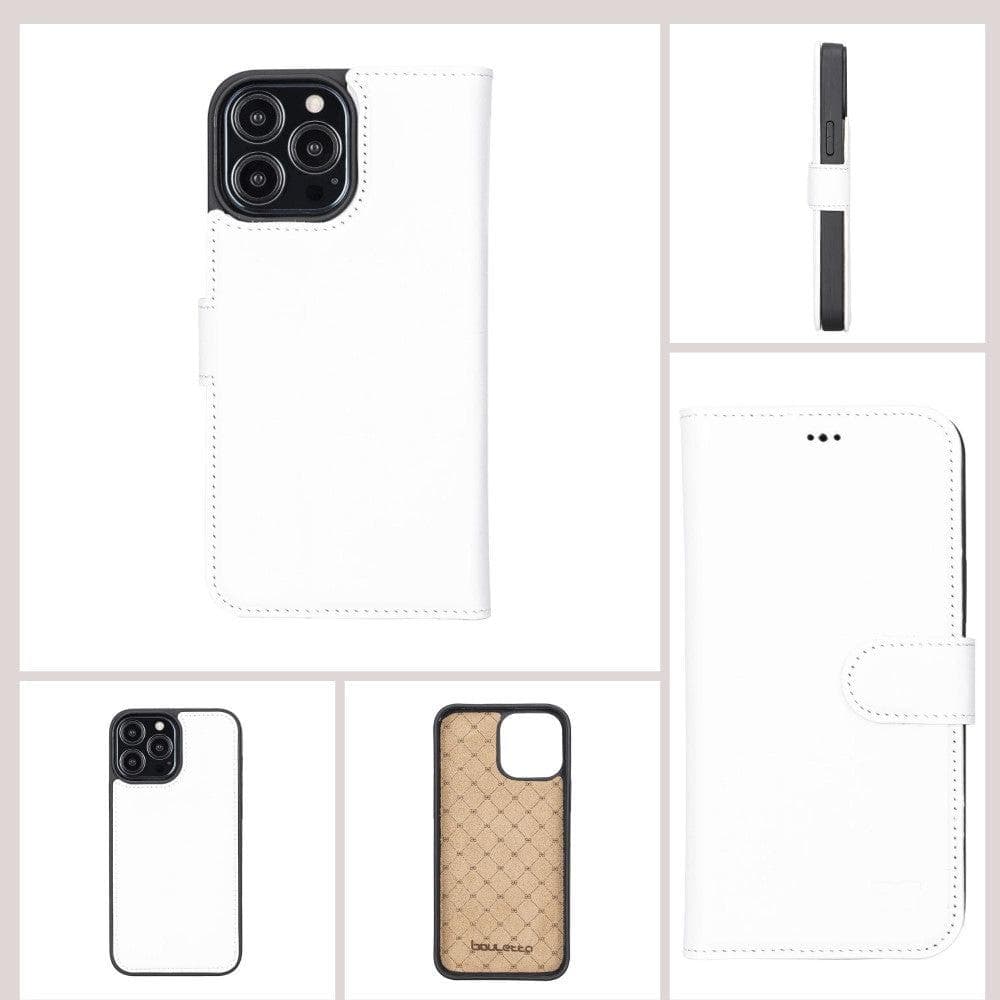 Magic iPhone 13 Pro Detachable Genuine Colorful Leather Wallet Case