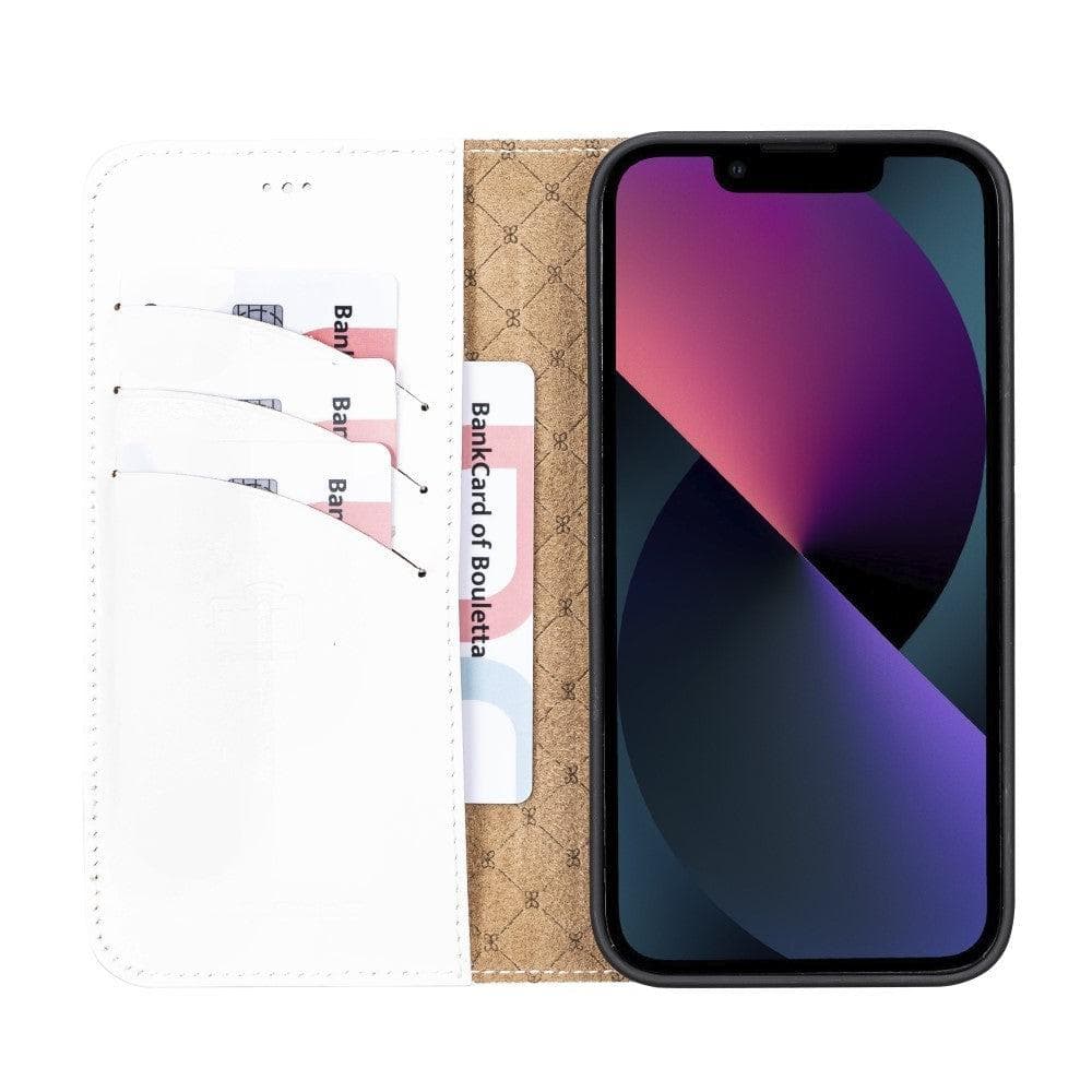 Magic iPhone 13 Detachable Genuine Colorful Leather Wallet Case