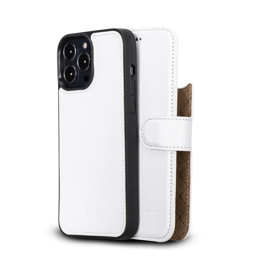 Magic iPhone 13 Detachable Genuine Colorful Leather Wallet Case
