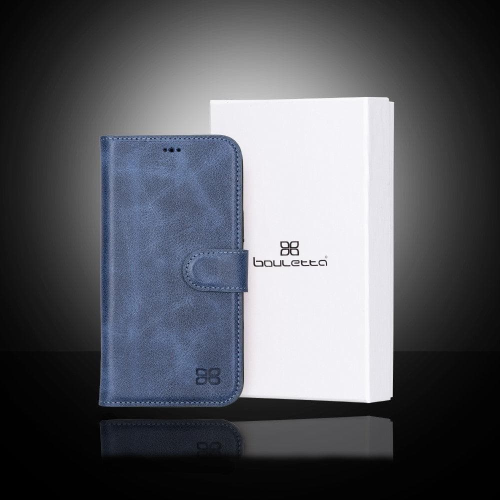 Magic iPhone 13 Detachable Genuine Colorful Leather Wallet Case
