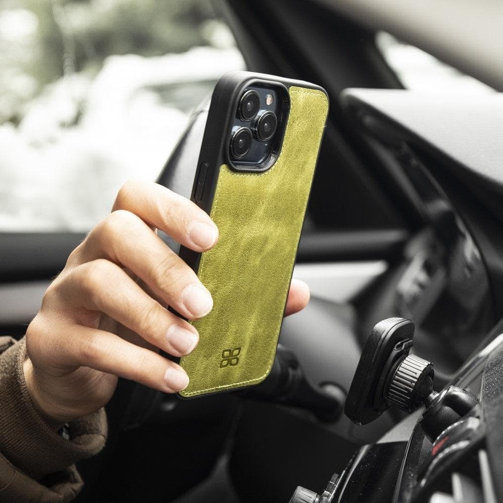 Magic iPhone 13 Pro Detachable Genuine Colorful Leather Wallet Case