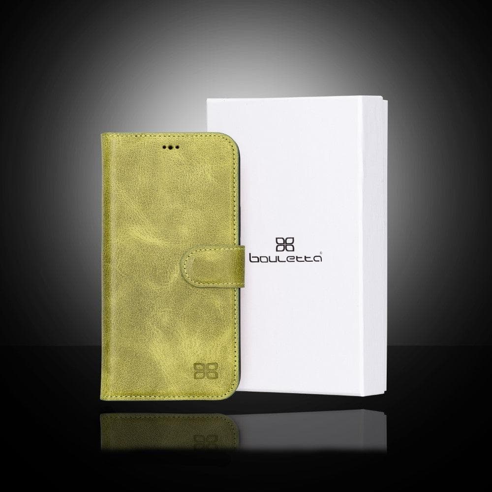 Magic iPhone 13 Detachable Genuine Colorful Leather Wallet Case