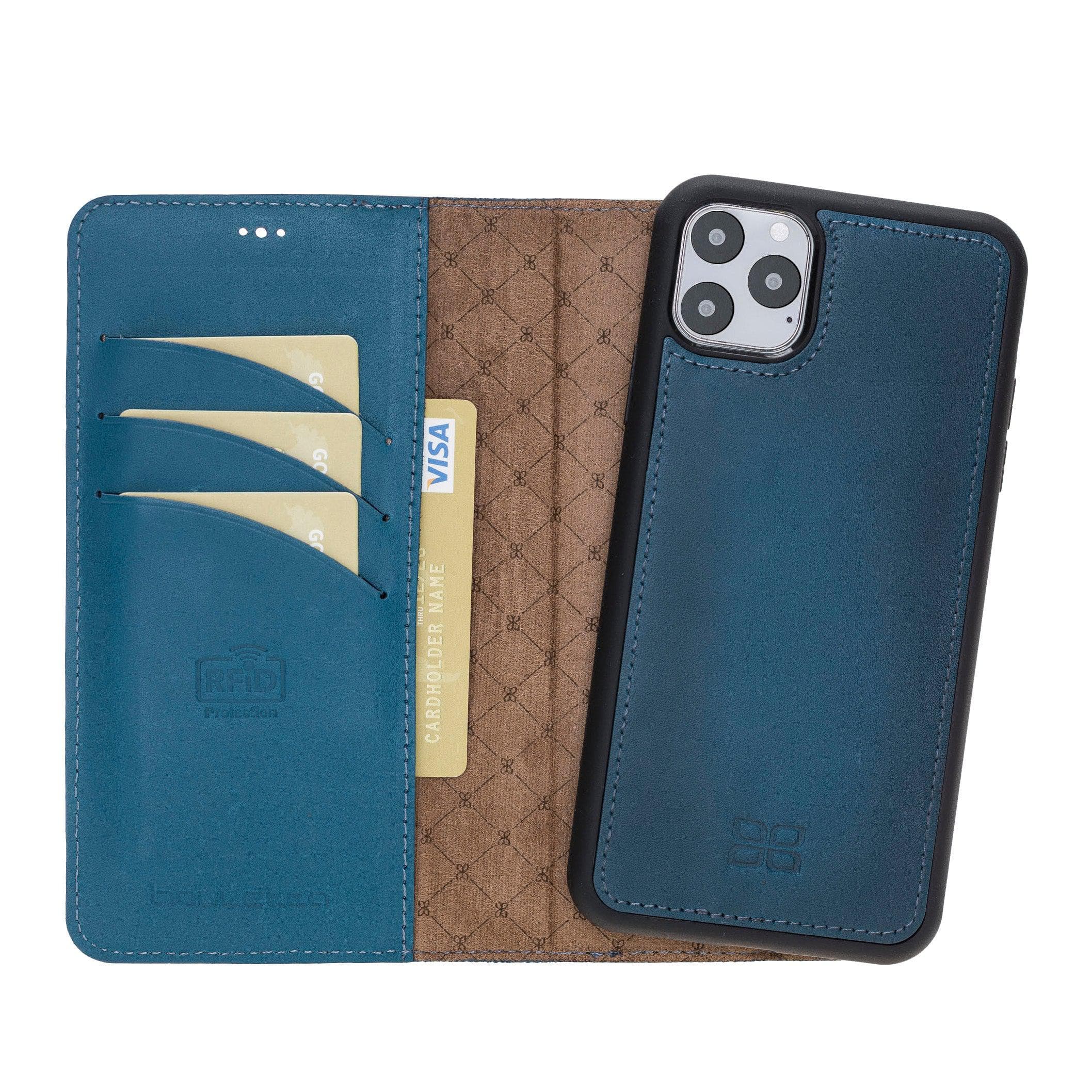 Magic iPhone 11 Pro Genuine Leather Detachable Wallet Case
