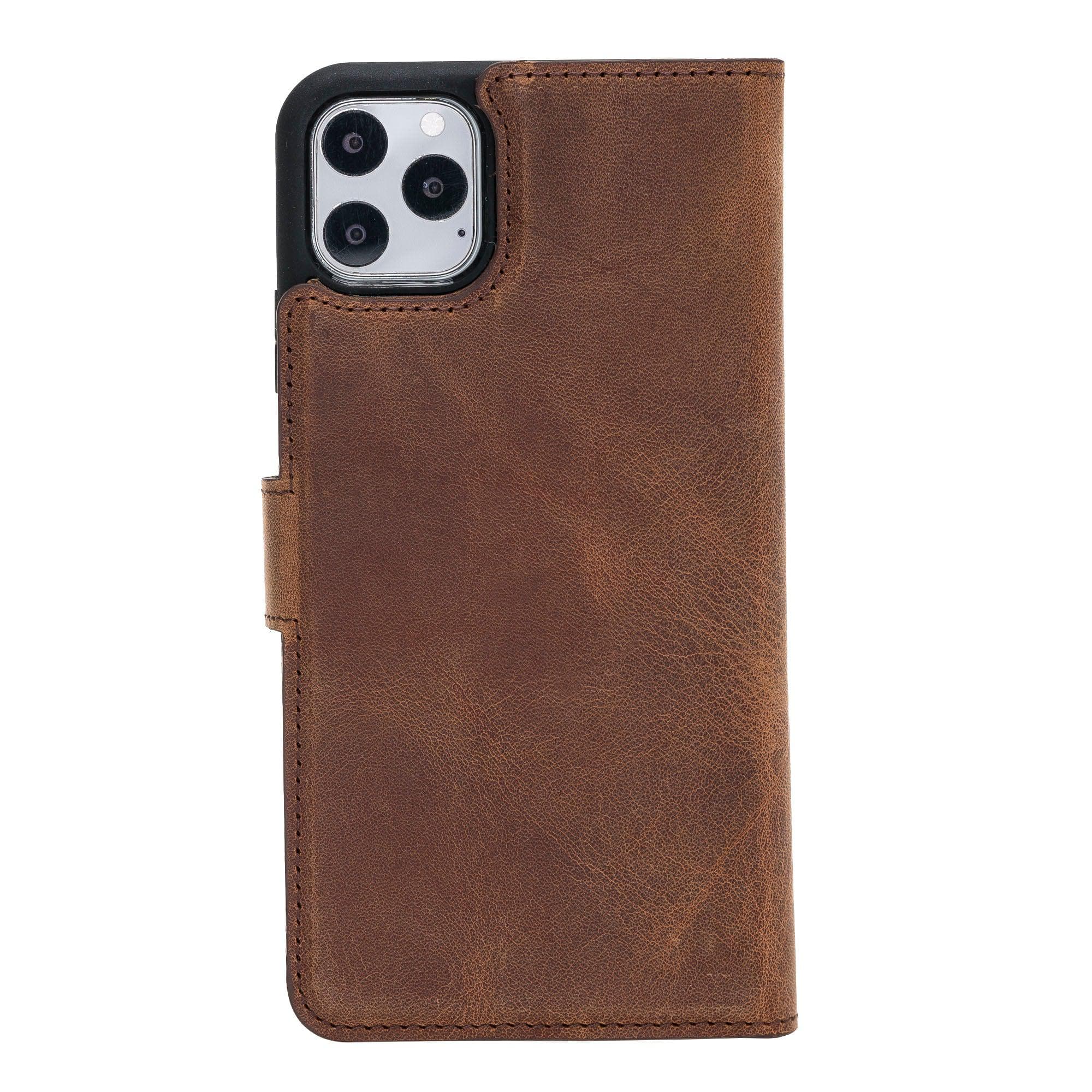 Magic iPhone 11 Pro Genuine Leather Detachable Wallet Case