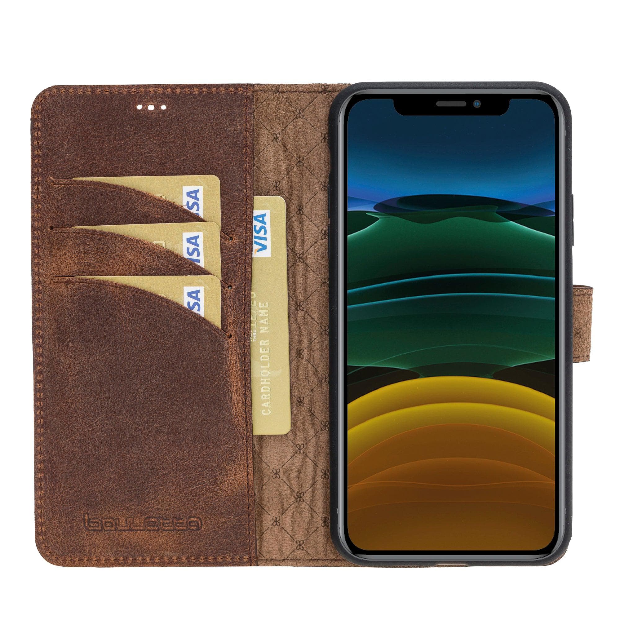 Magic iPhone 11 Pro Genuine Leather Detachable Wallet Case