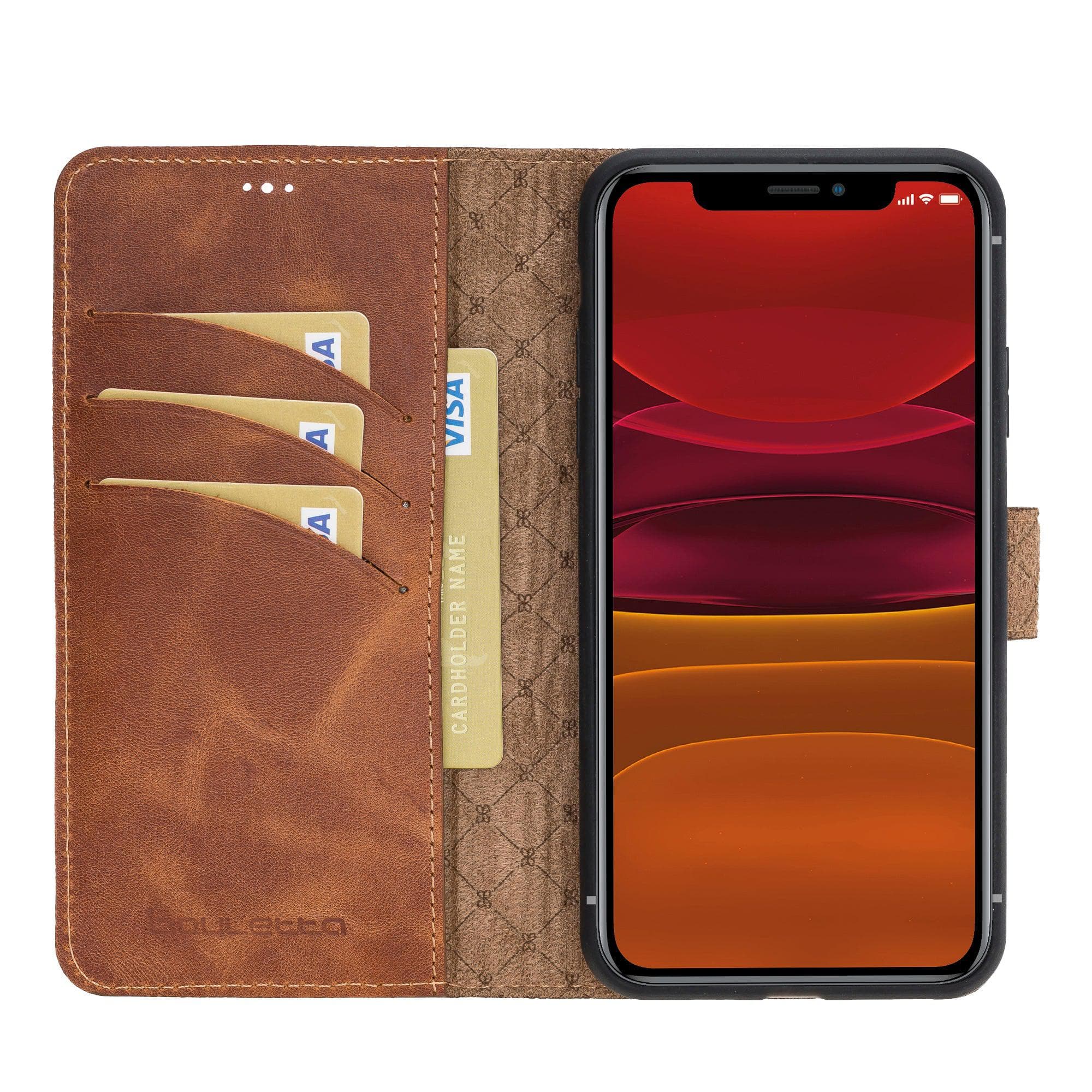 Magic iPhone 11 Pro Genuine Leather Detachable Wallet Case