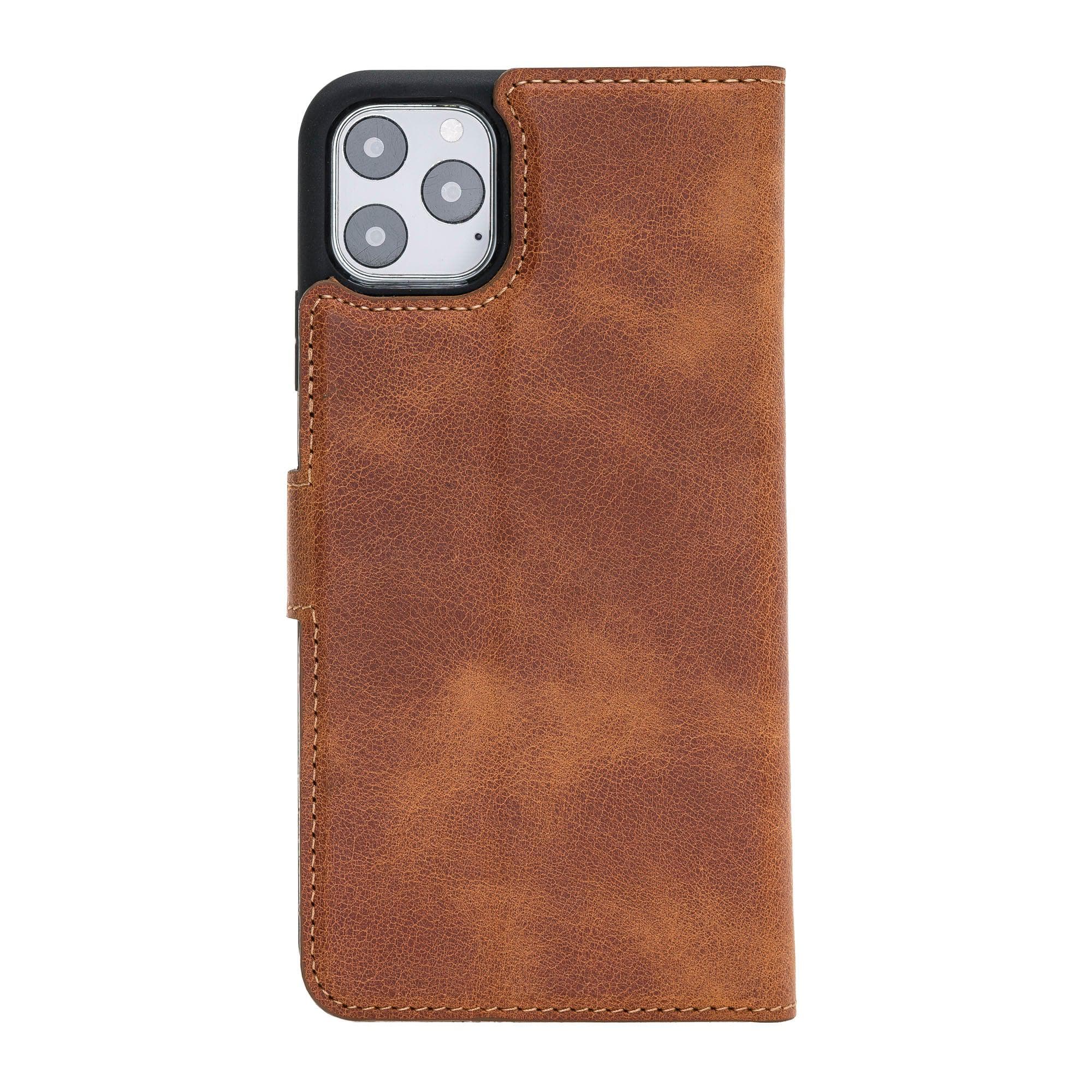 Magic iPhone 11 Pro Genuine Leather Detachable Wallet Case