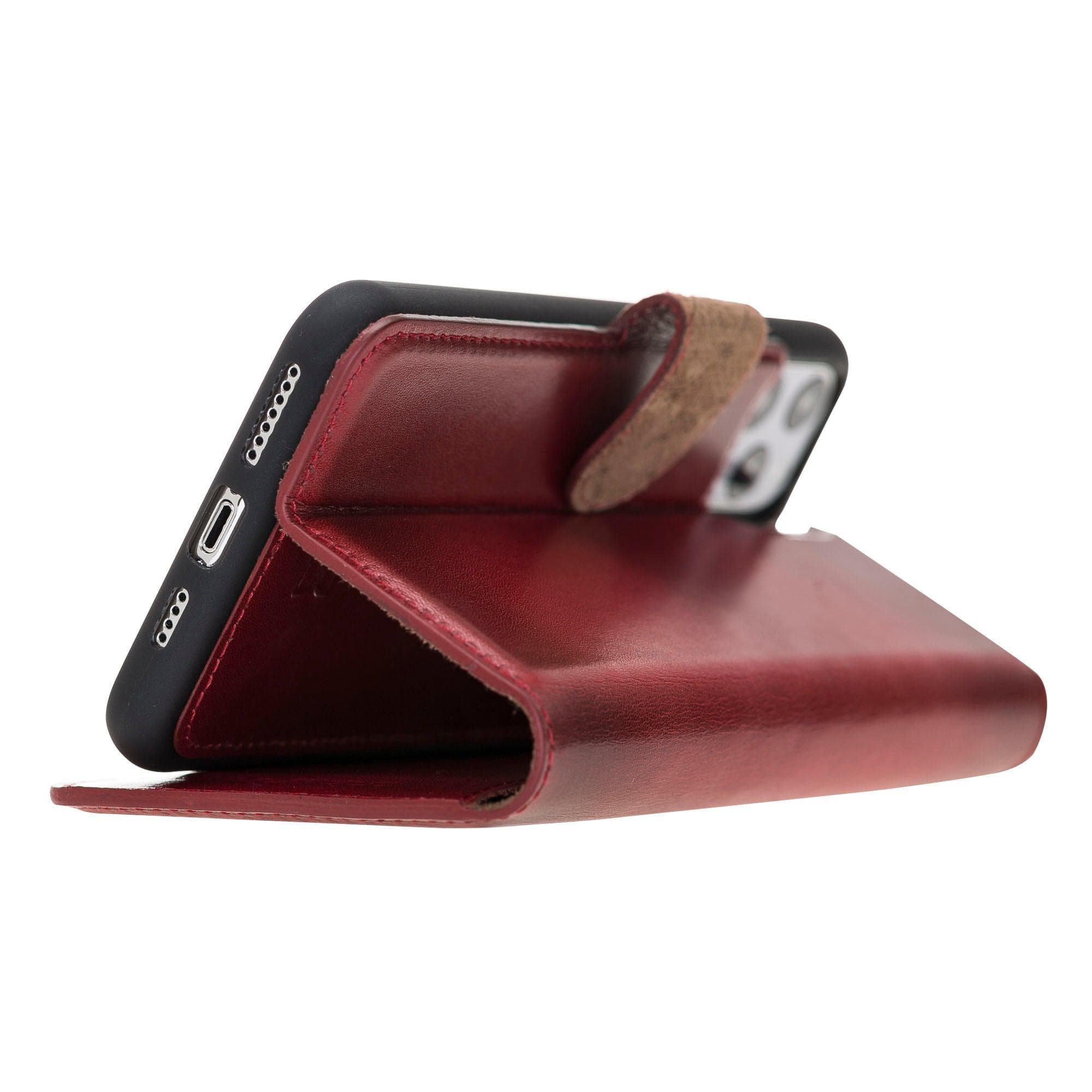 Magic iPhone 11 Pro Genuine Leather Detachable Wallet Case