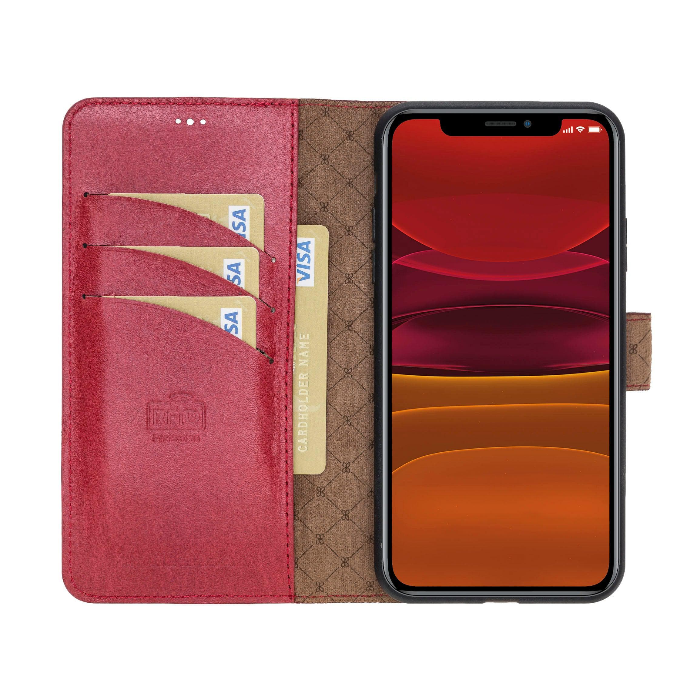 Magic iPhone 11 Pro Genuine Leather Detachable Wallet Case
