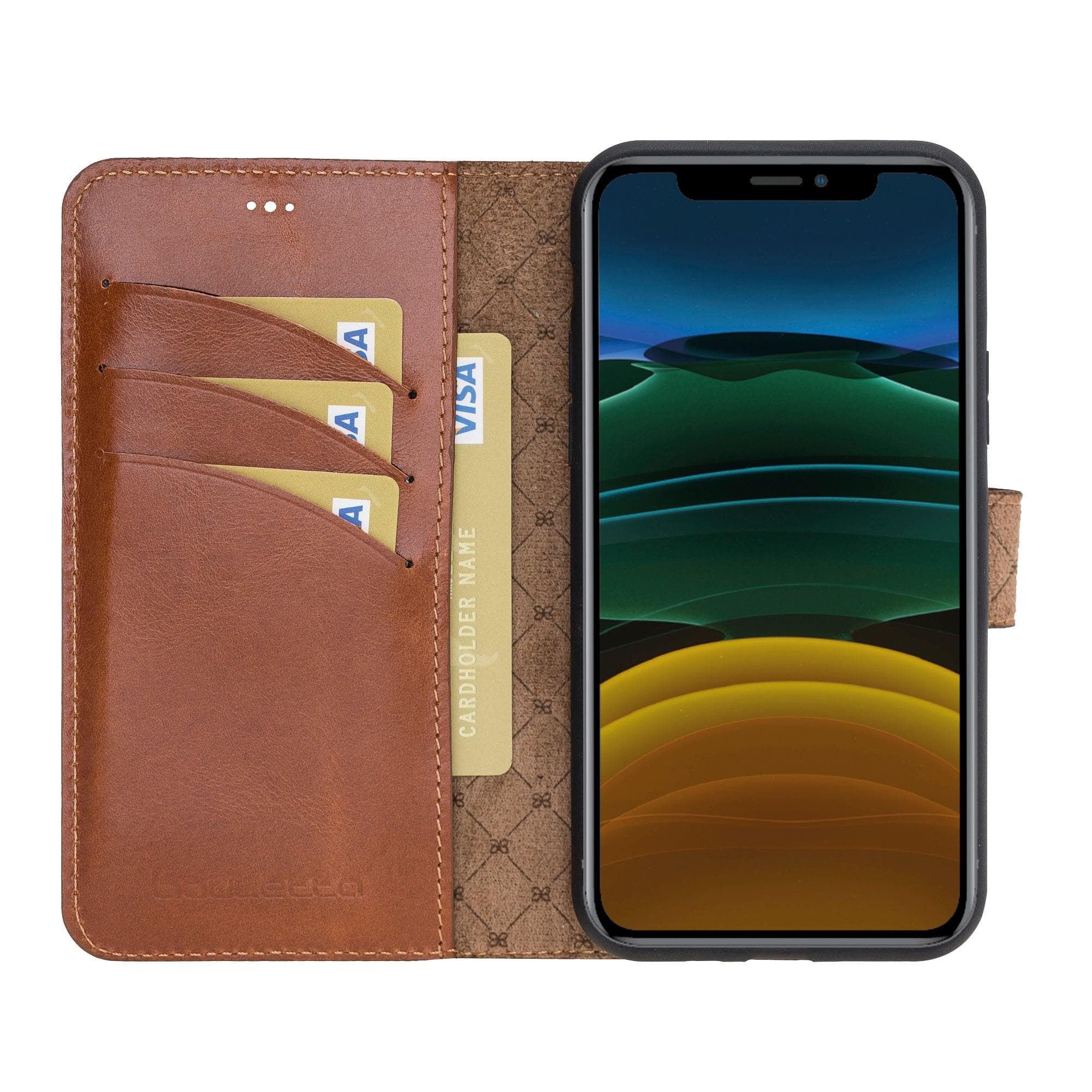 Magic iPhone 11 Pro Genuine Leather Detachable Wallet Case
