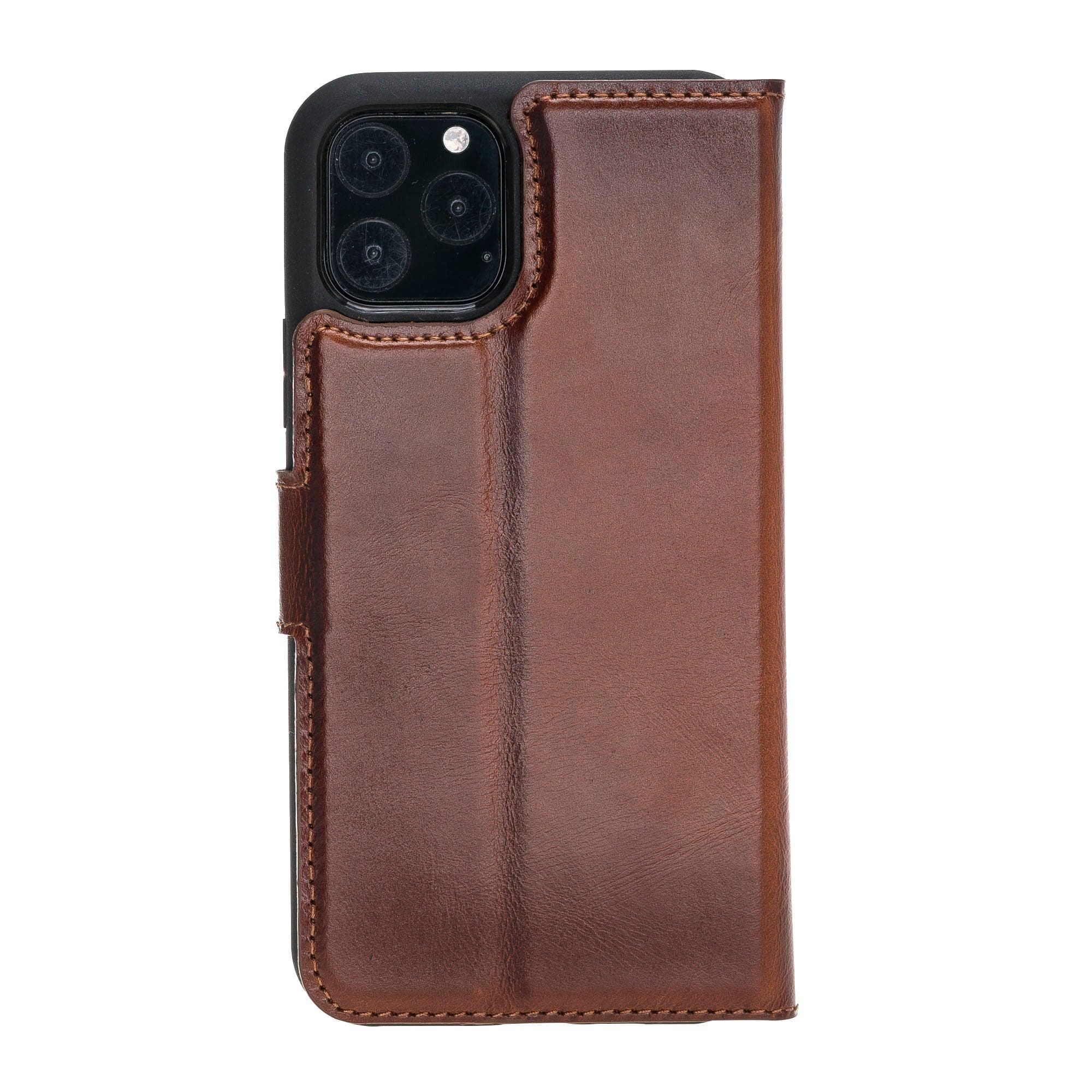 Magic iPhone 11 Pro Genuine Leather Detachable Wallet Case
