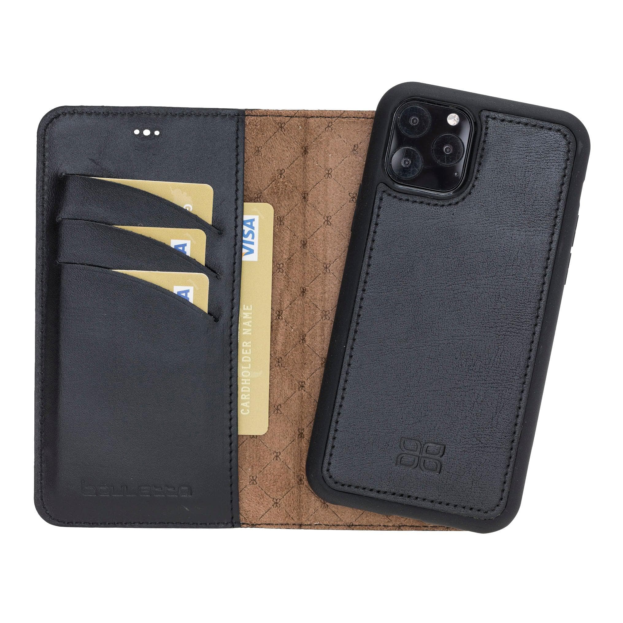 Magic iPhone 11 Pro Genuine Leather Detachable Wallet Case