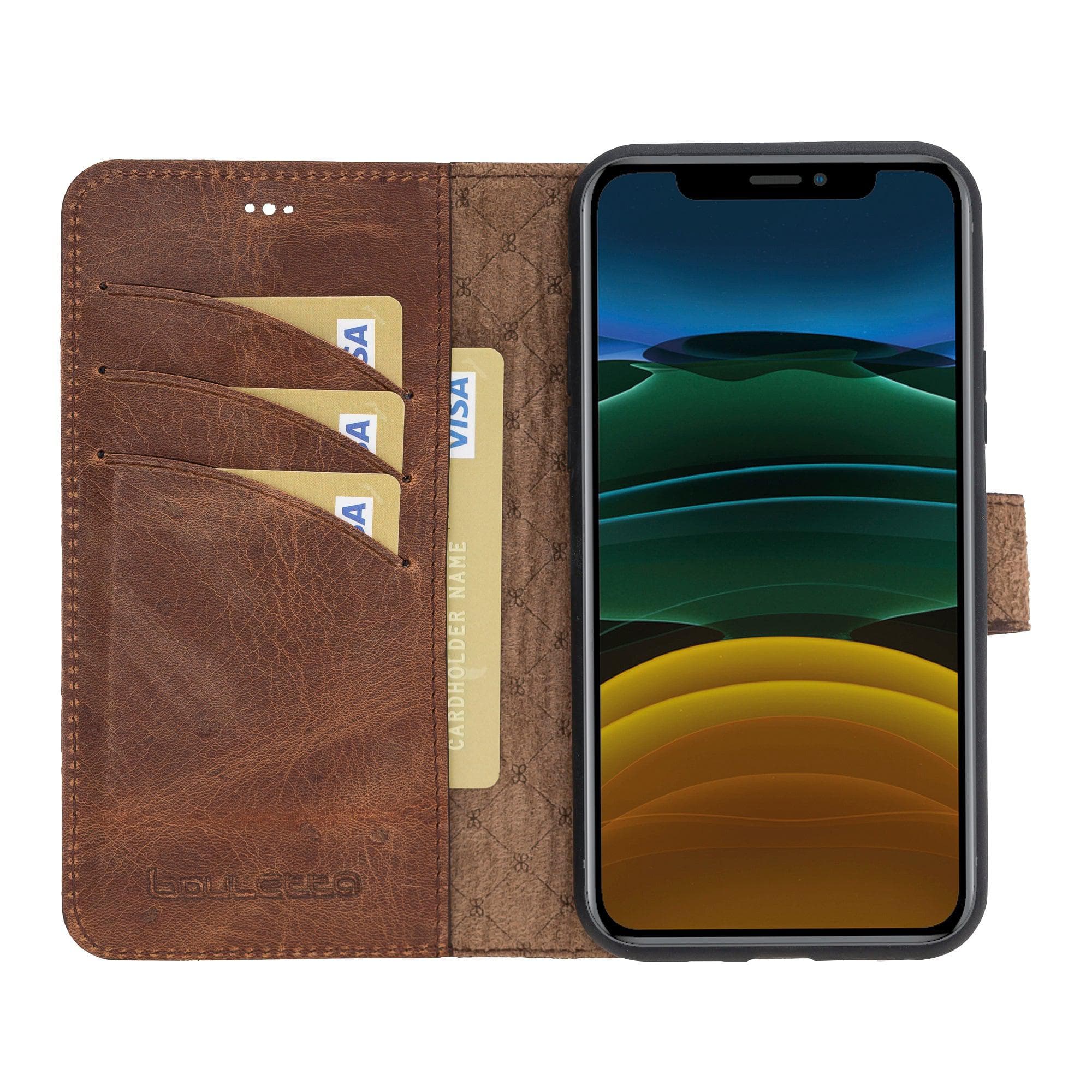 Magic iPhone 11 Pro Genuine Leather Detachable Wallet Case