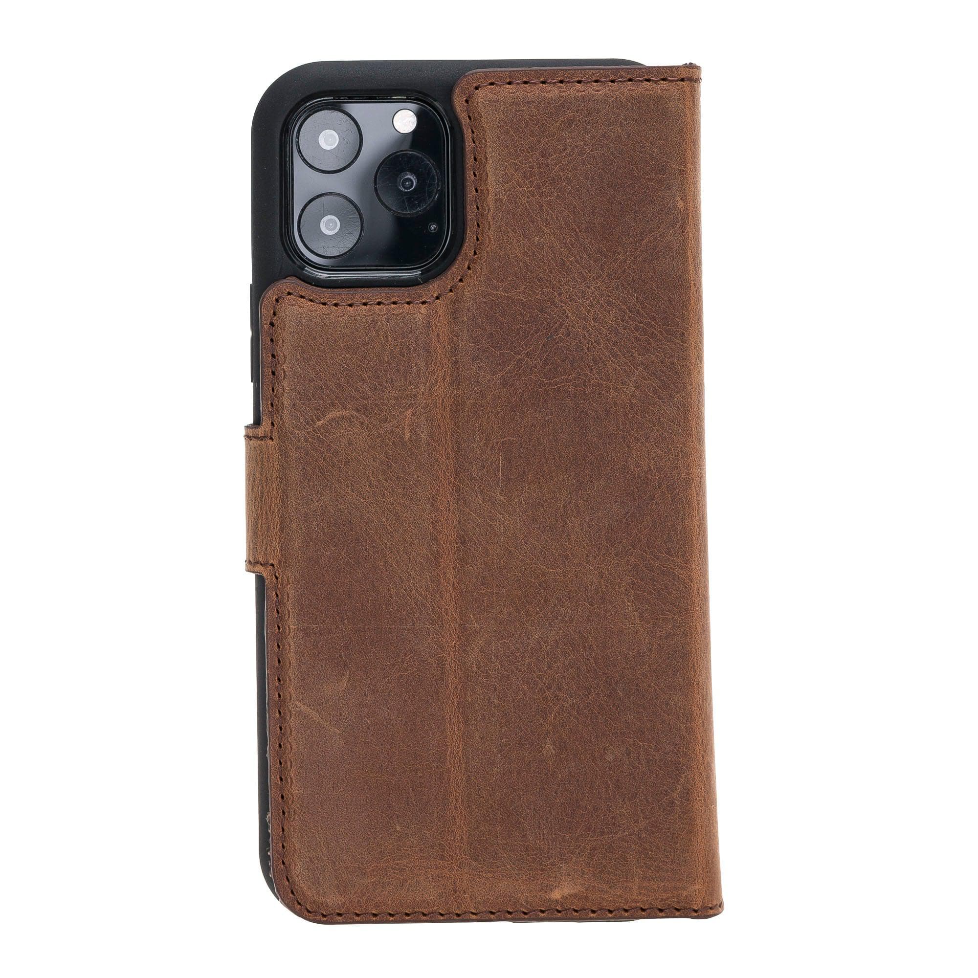 Magic iPhone 11 Pro Genuine Leather Detachable Wallet Case