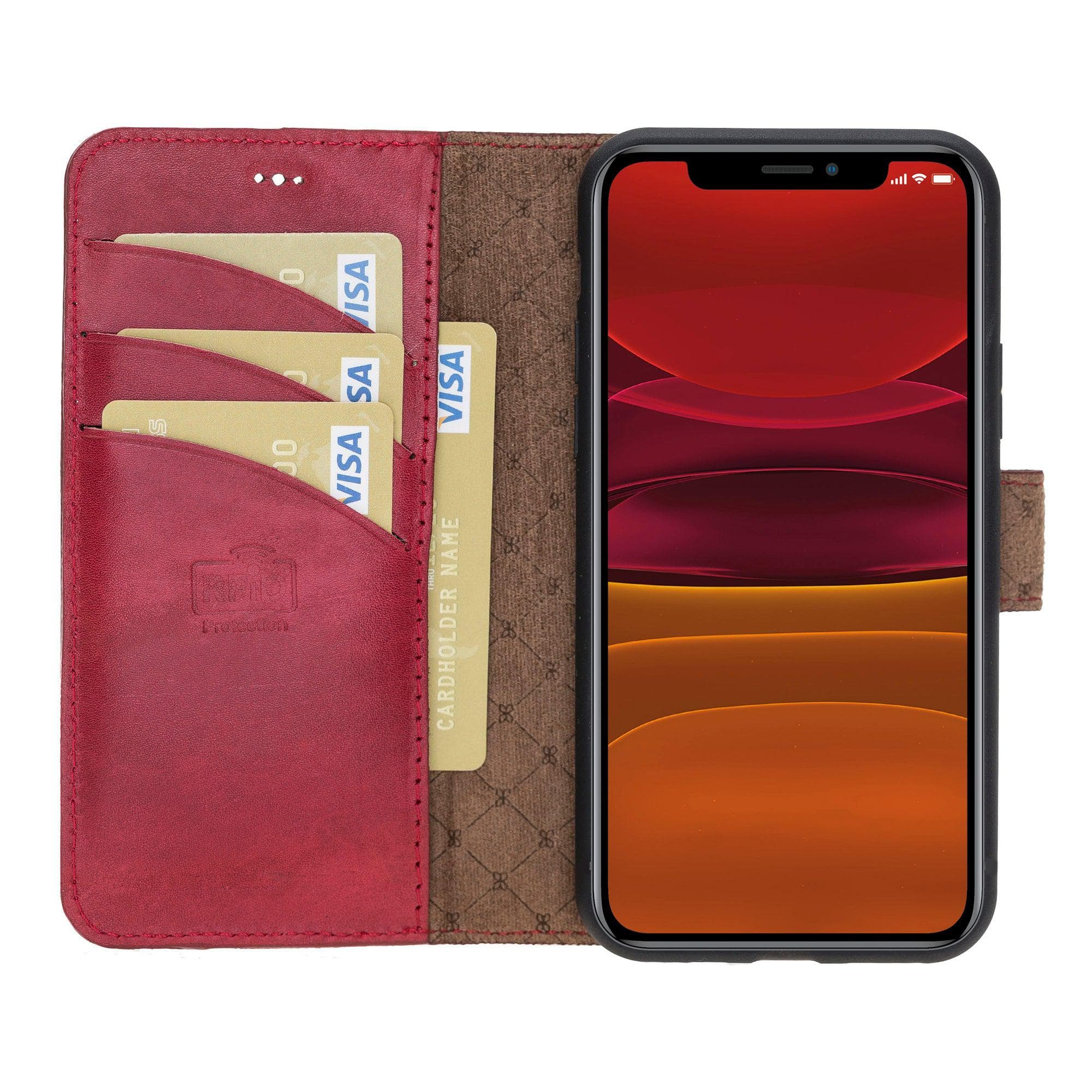 Magic iPhone 11 Pro Genuine Leather Detachable Wallet Case