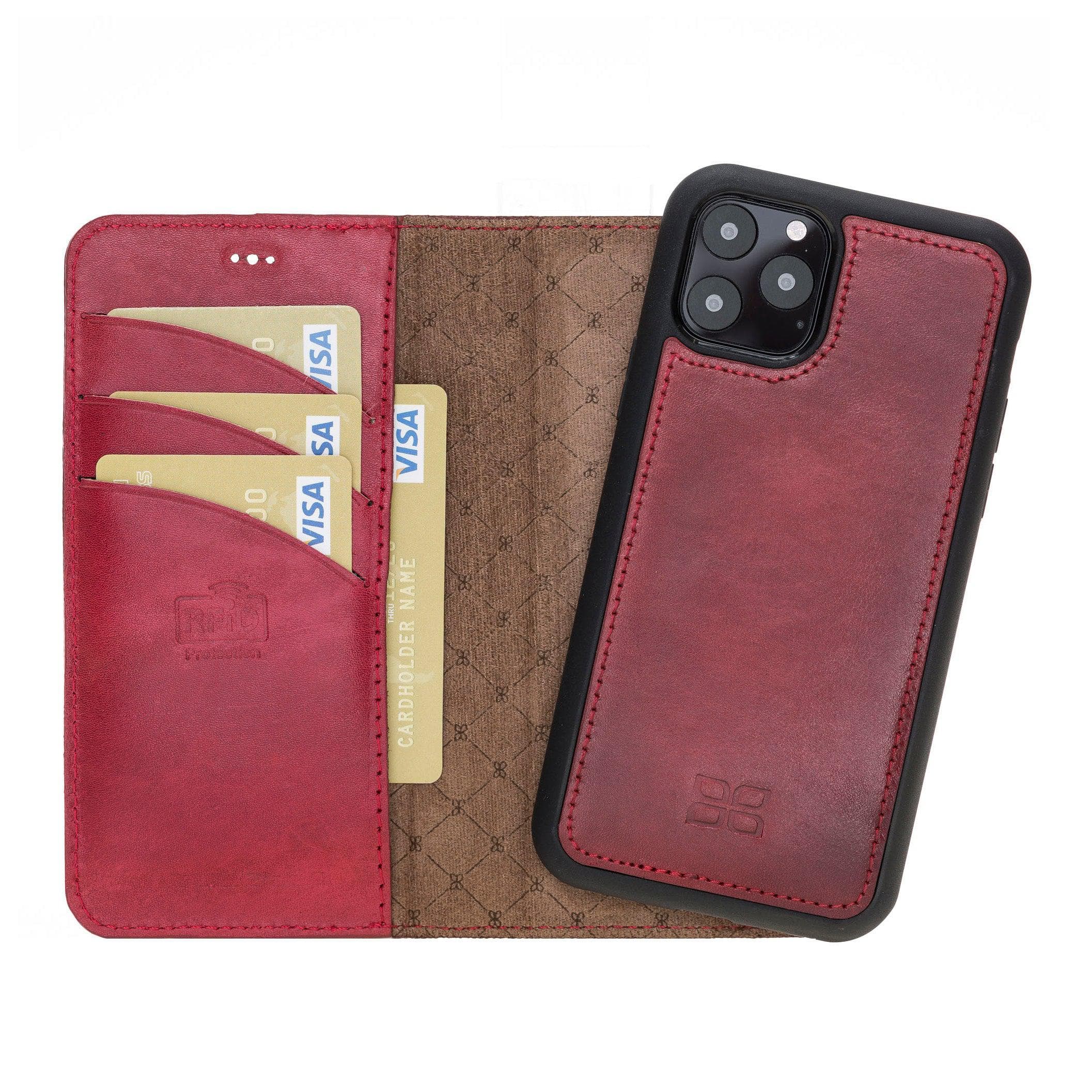Magic iPhone 11 Pro Genuine Leather Detachable Wallet Case