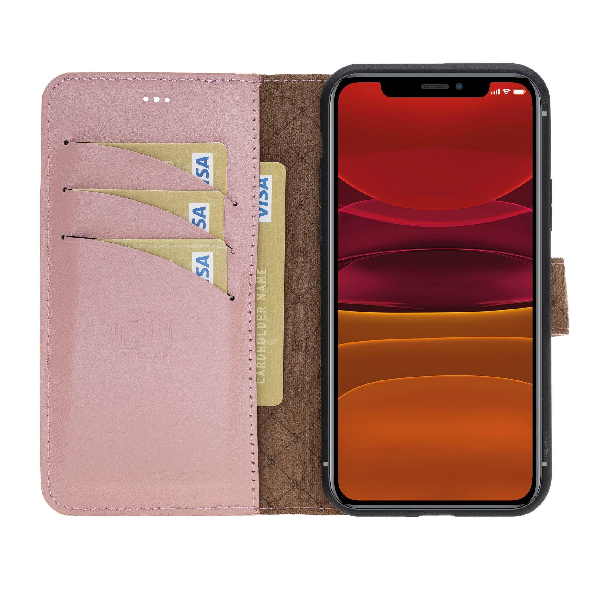 Magic iPhone 11 Pro Genuine Leather Detachable Wallet Case