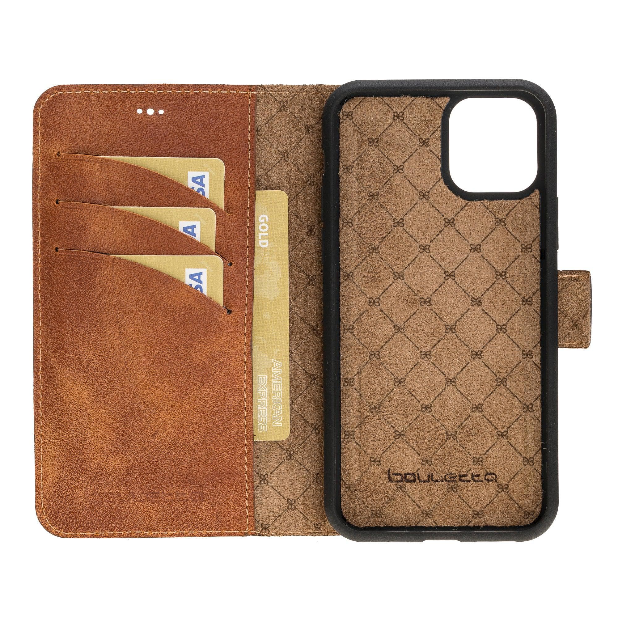 Magic iPhone 11 Pro Genuine Leather Detachable Wallet Case