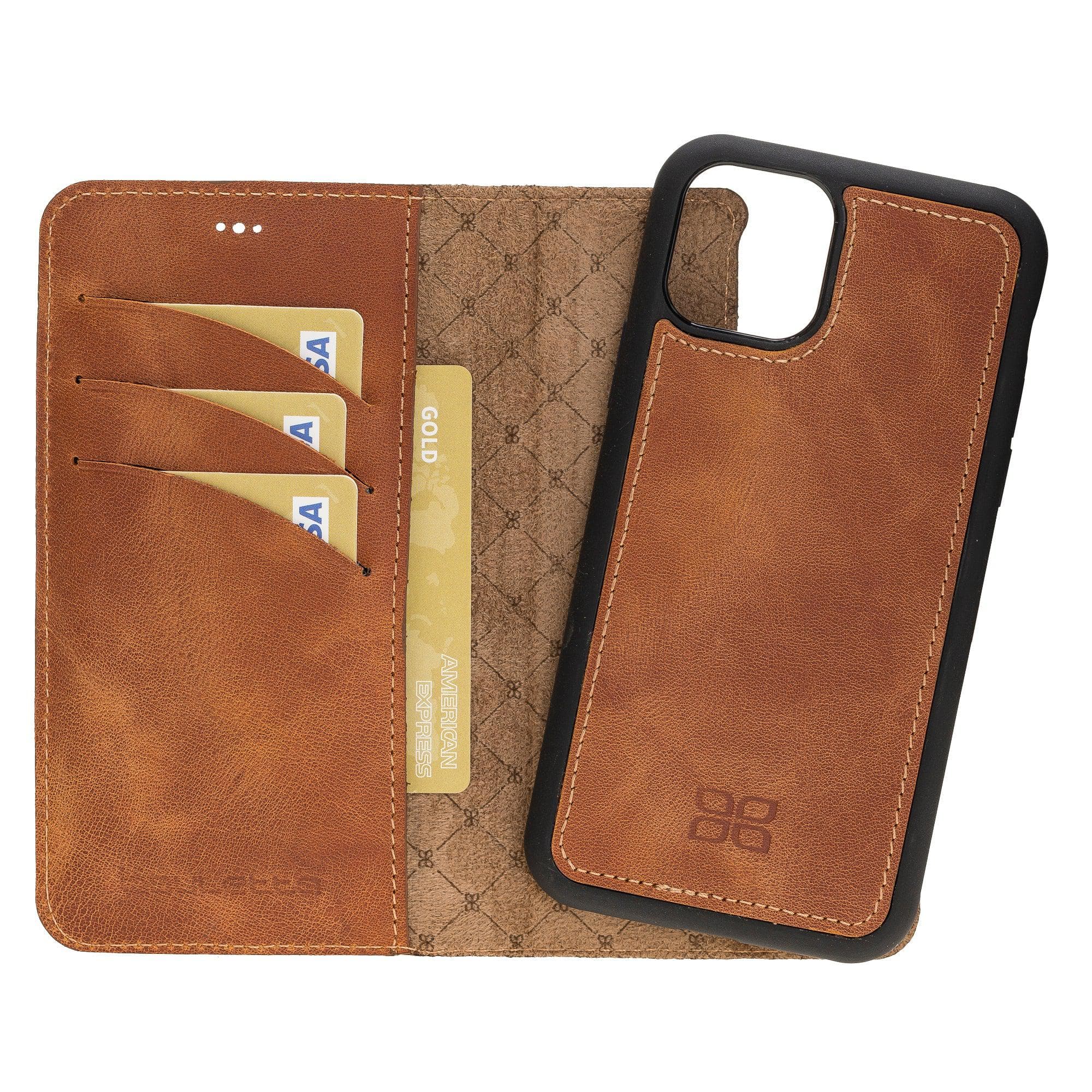 Magic iPhone 11 Pro Genuine Leather Detachable Wallet Case