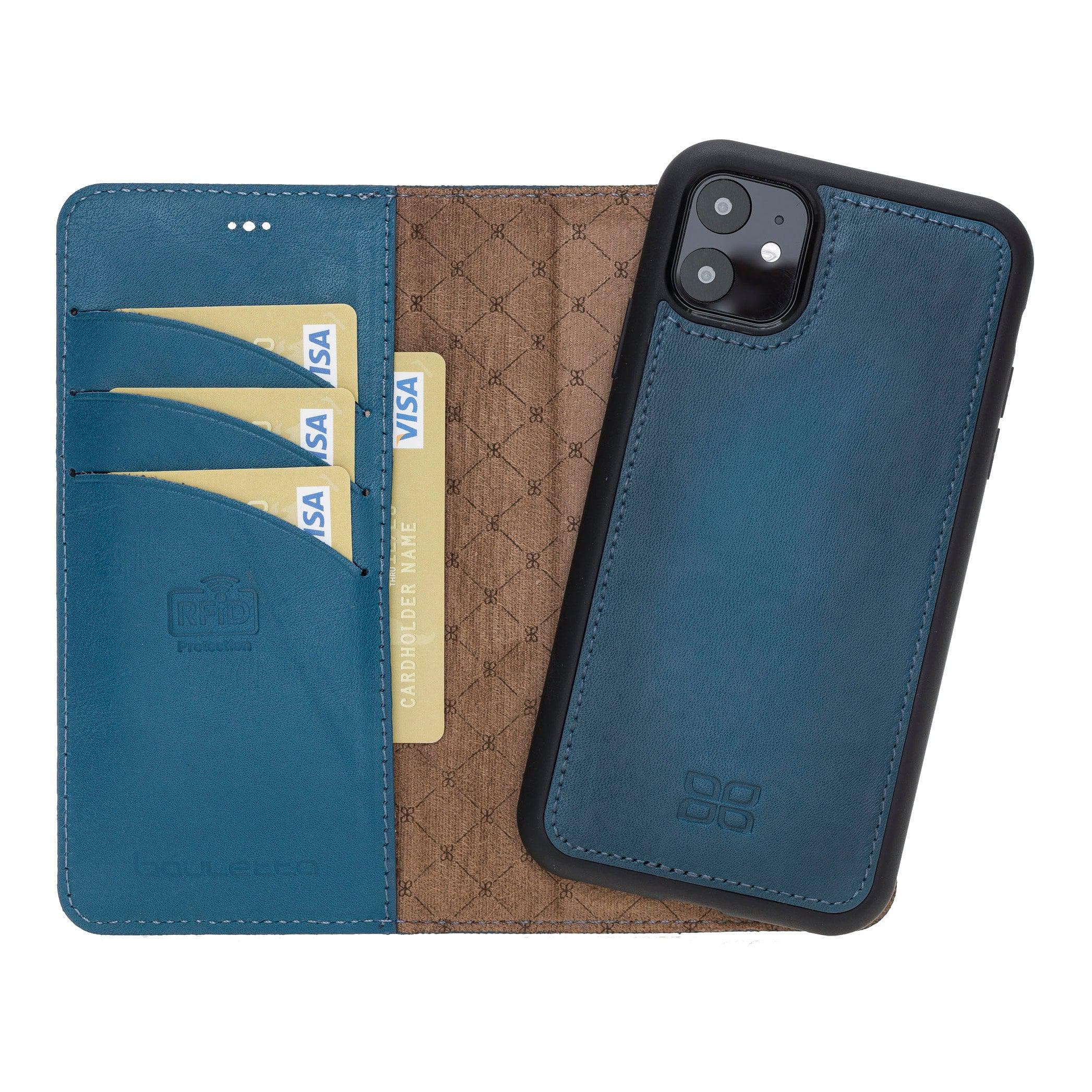 Magic iPhone 11 Genuine Leather Detachable Wallet Case