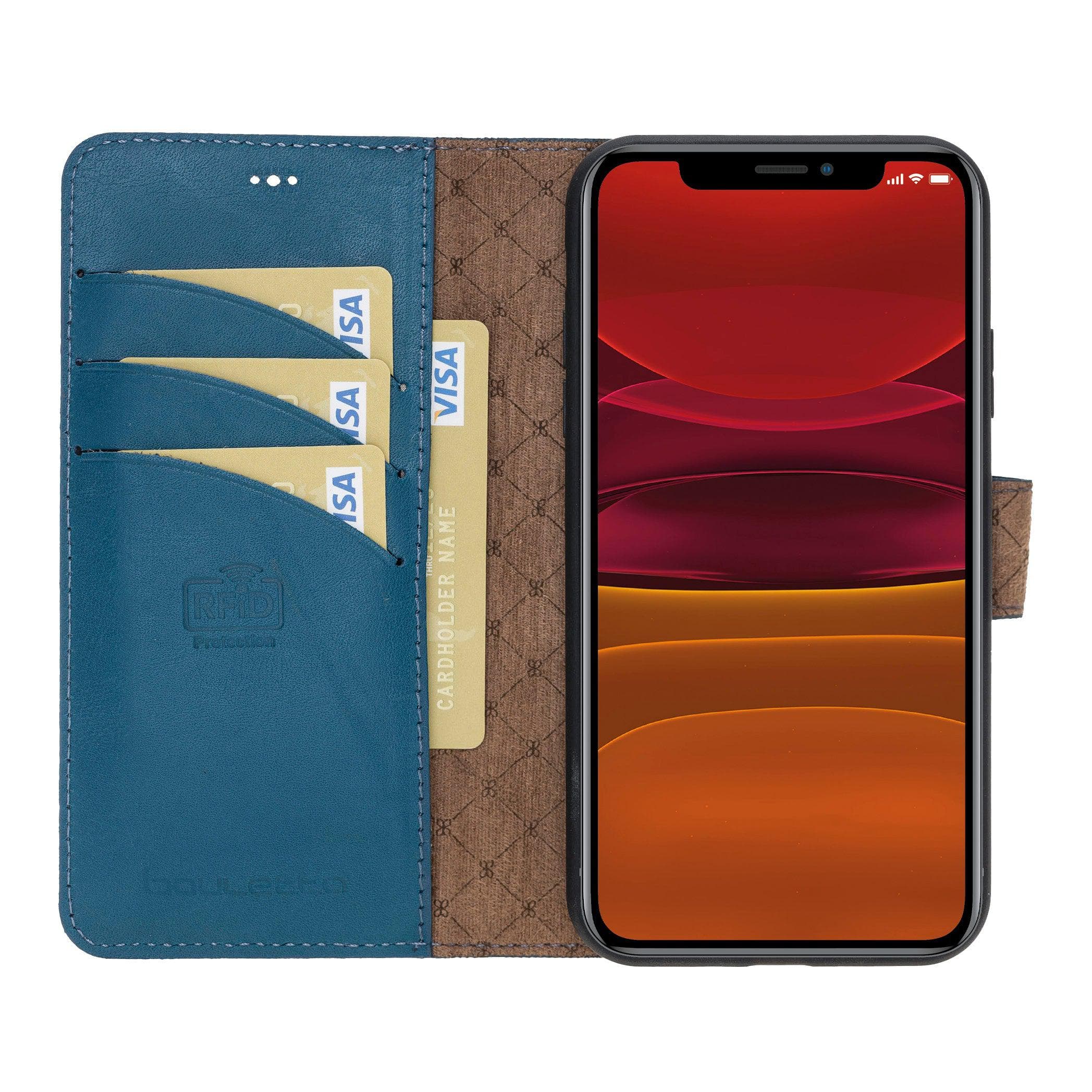 Magic iPhone 11 Pro Genuine Leather Detachable Wallet Case