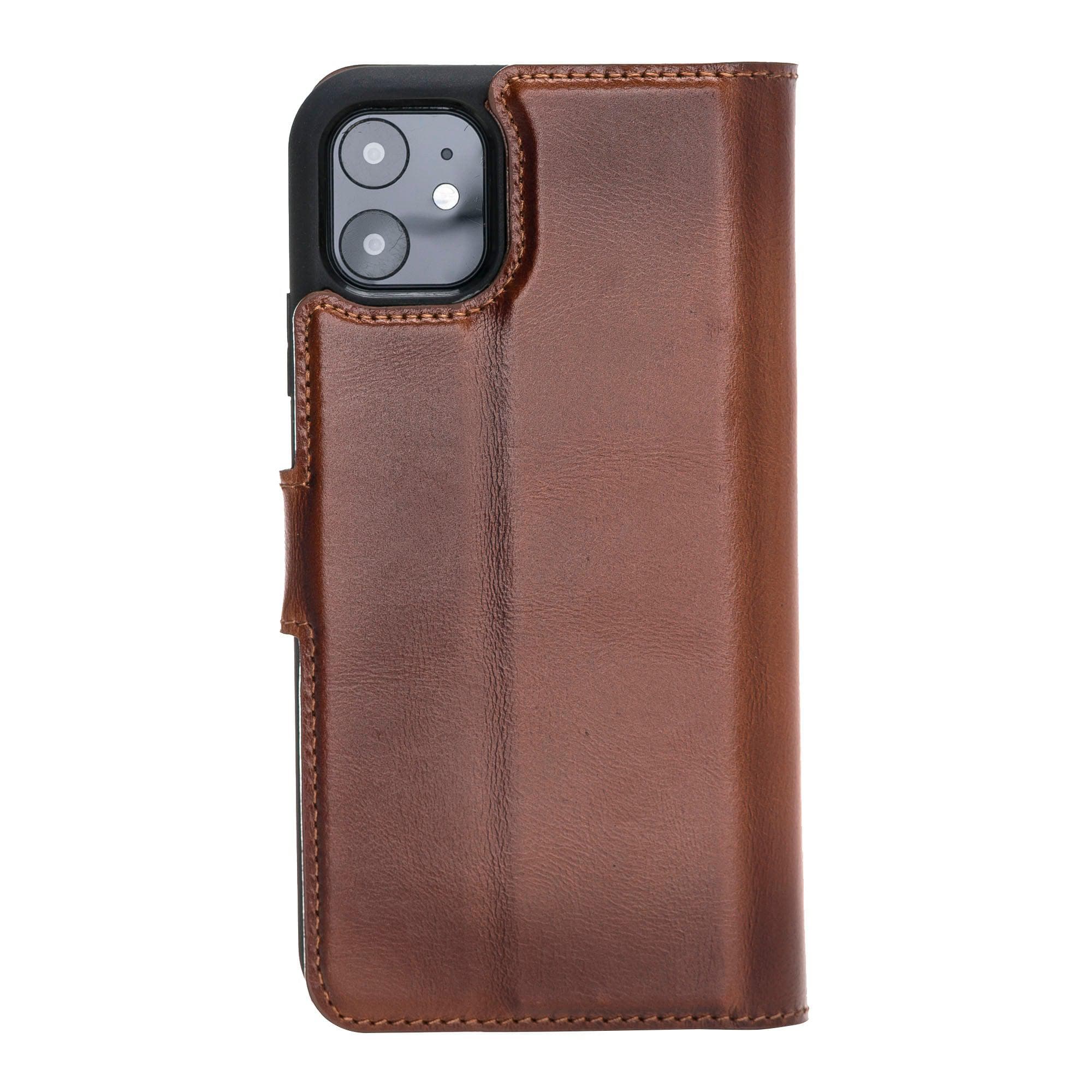 Magic iPhone 11 Genuine Leather Detachable Wallet Case