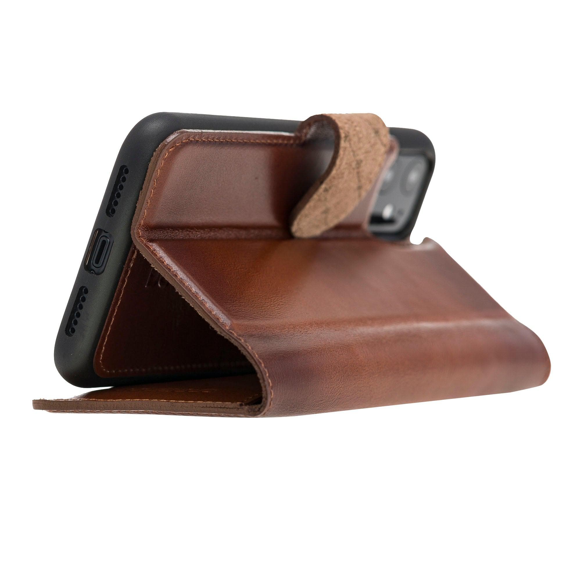 Magic iPhone 11 Pro Genuine Leather Detachable Wallet Case