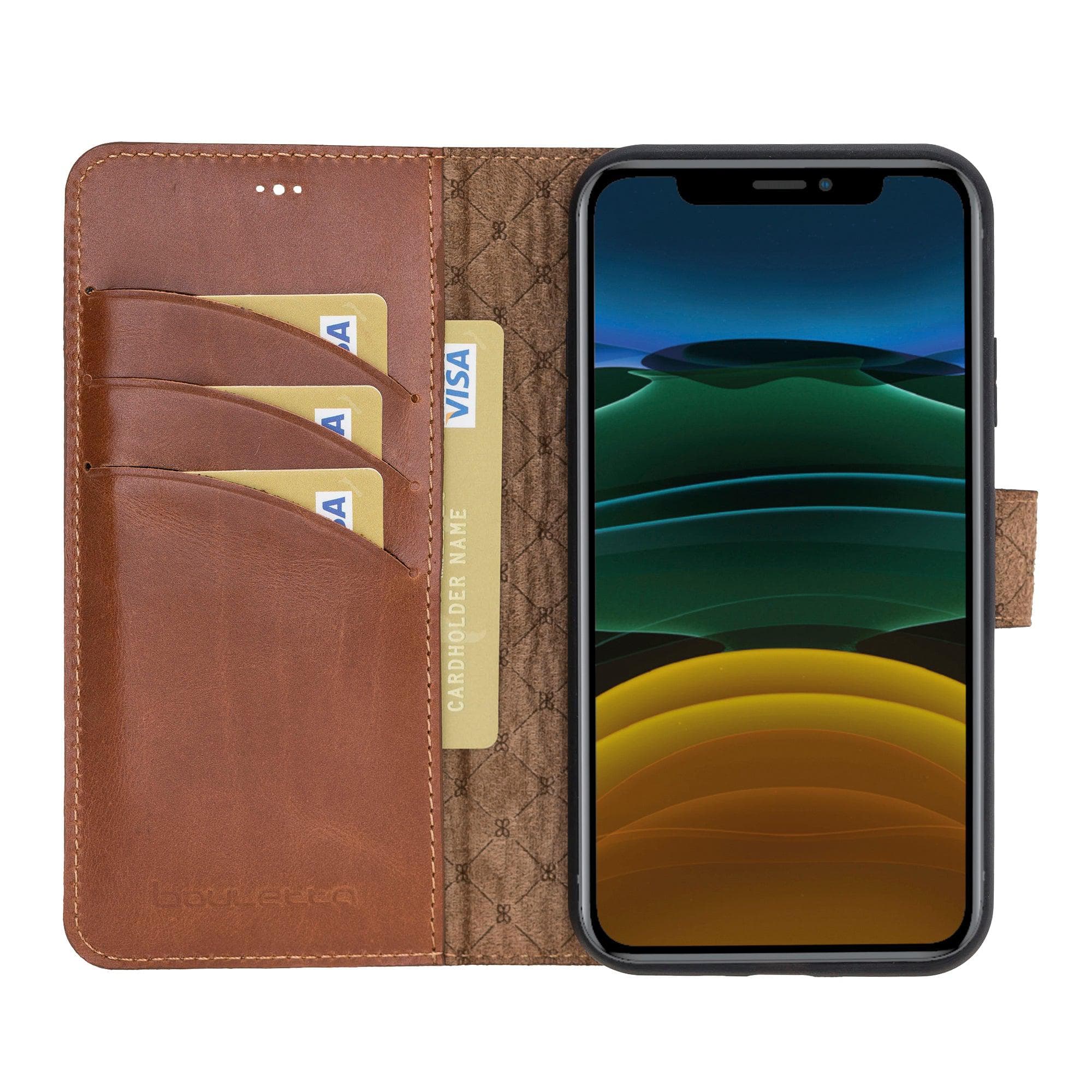 Magic iPhone 11 Pro Genuine Leather Detachable Wallet Case