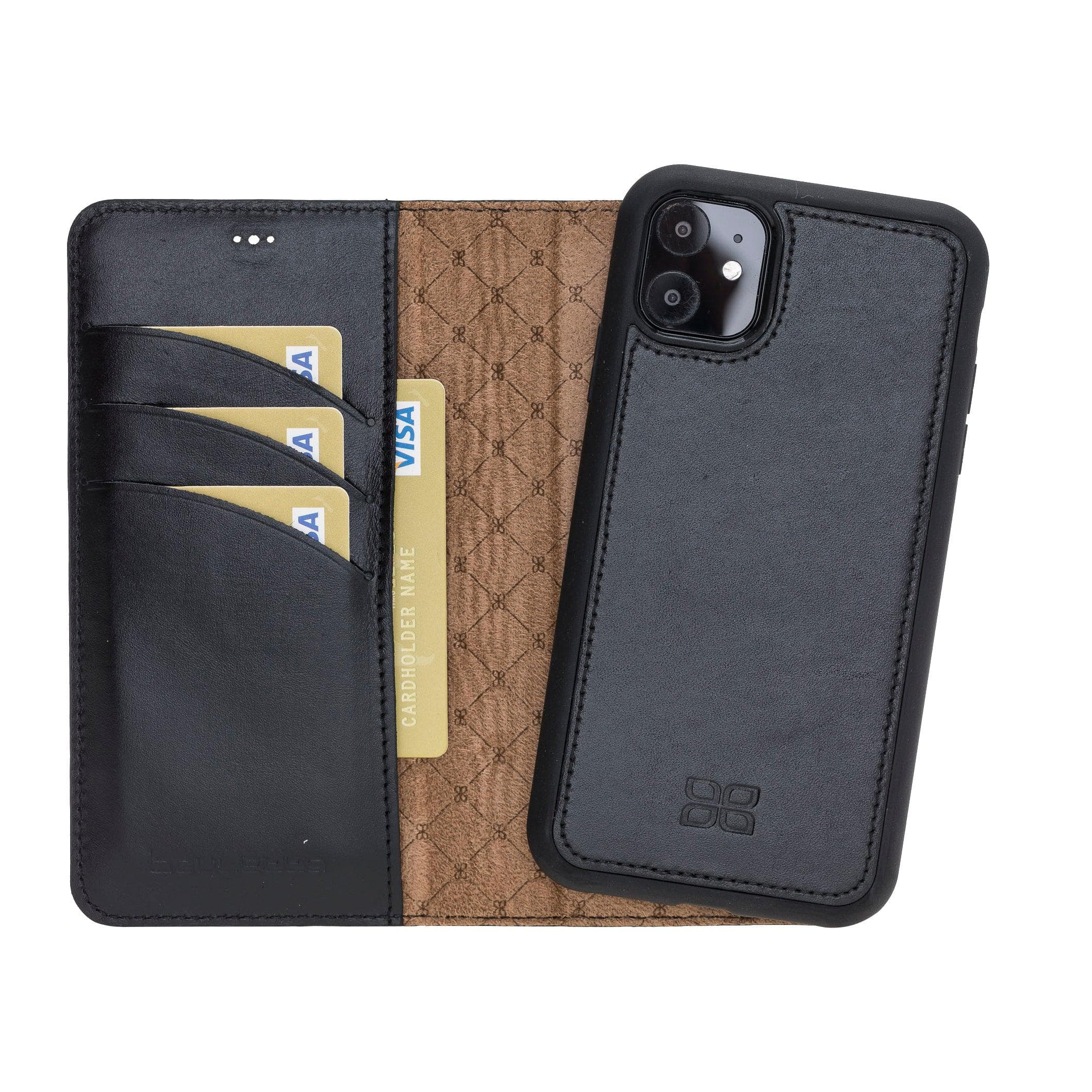 Magic iPhone 11 Pro Genuine Leather Detachable Wallet Case