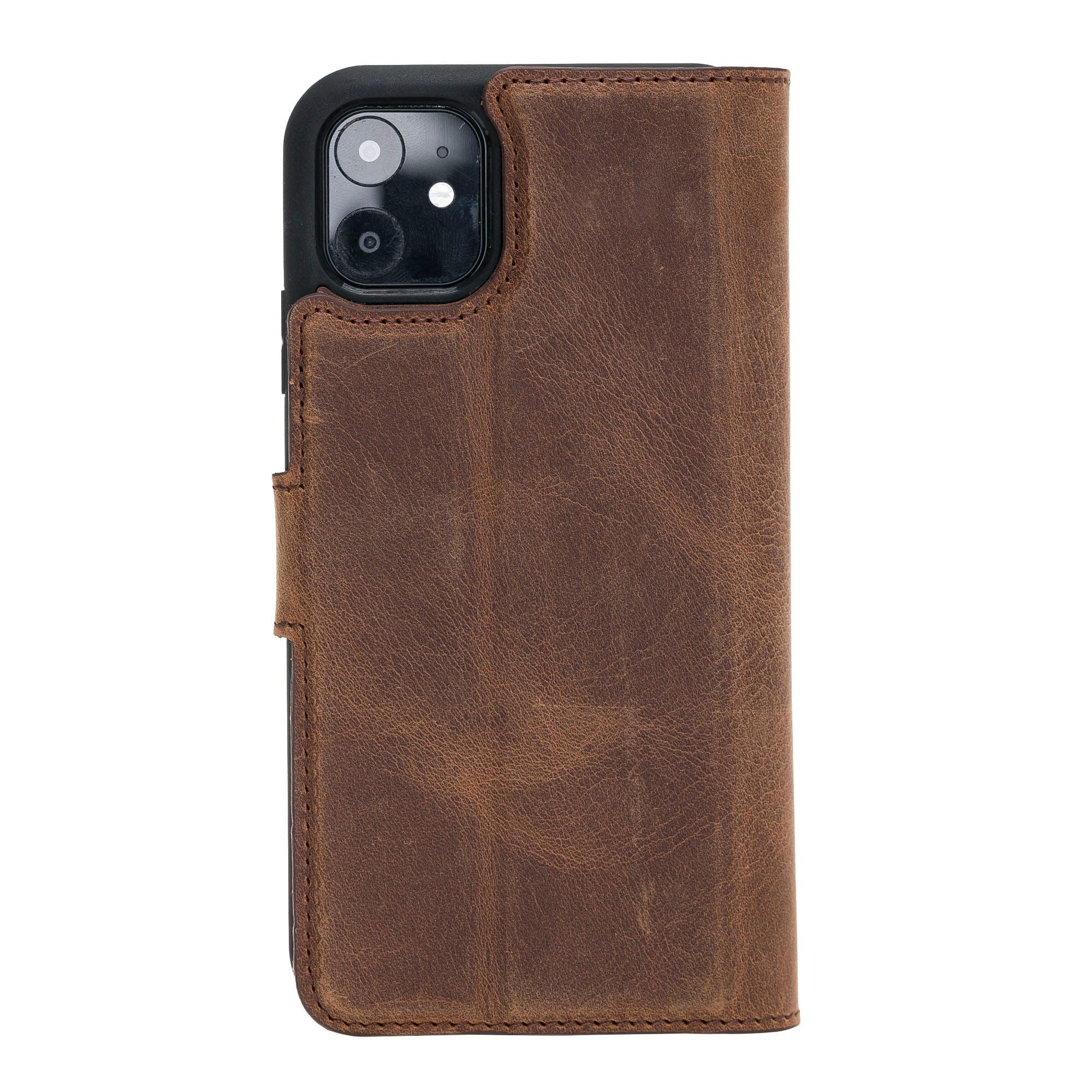 Magic iPhone 11 Genuine Leather Detachable Wallet Case