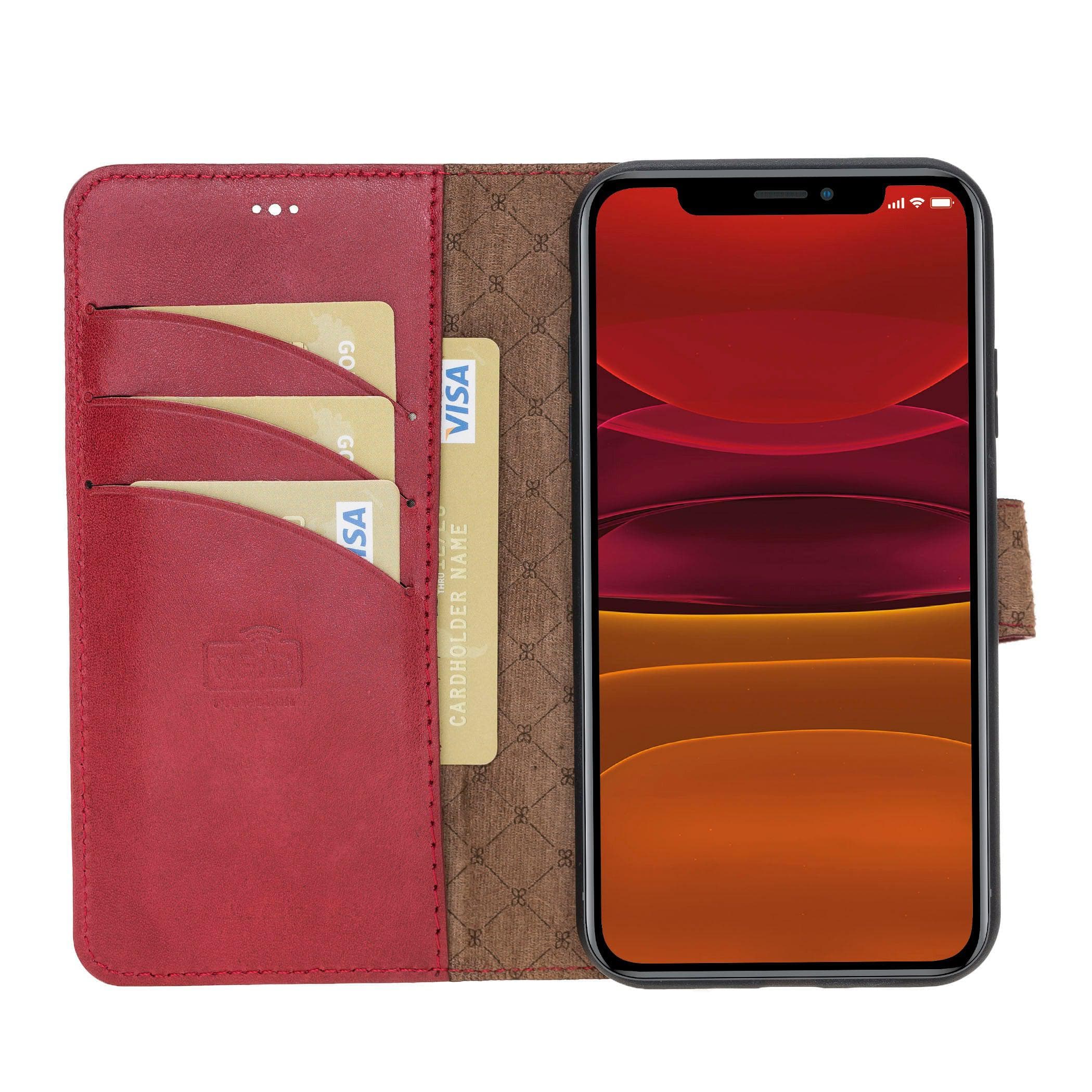 Magic iPhone 11 Pro Genuine Leather Detachable Wallet Case