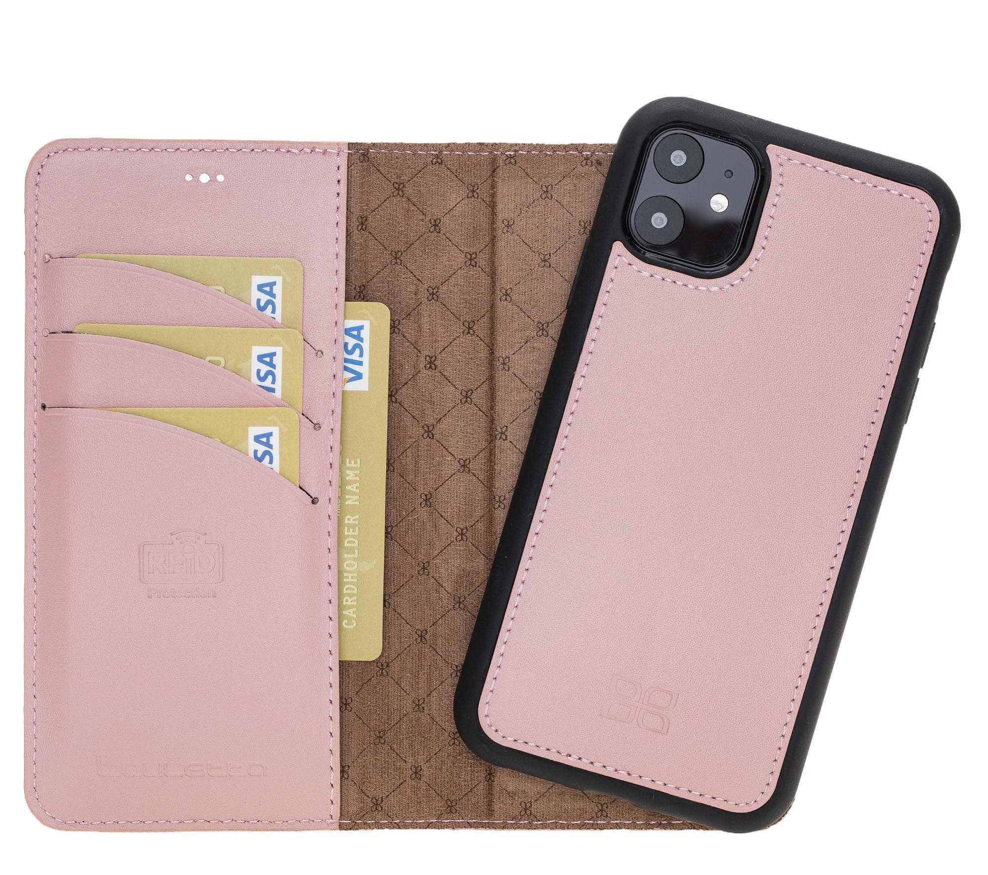 Magic iPhone 11 Pro Genuine Leather Detachable Wallet Case