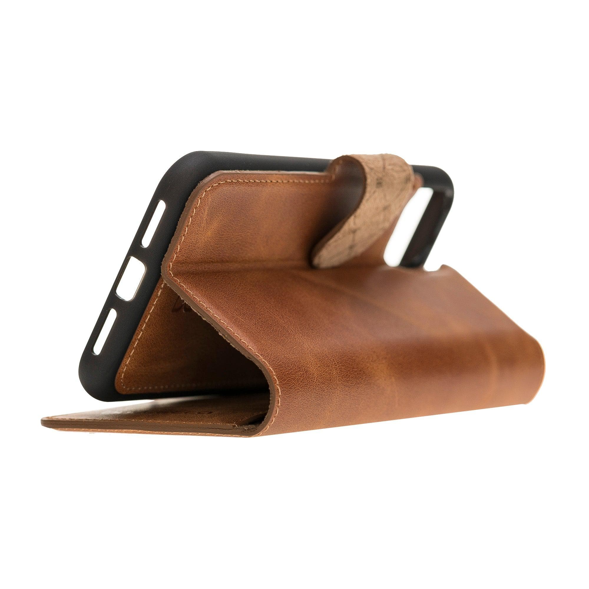 Magic iPhone 11 Pro Genuine Leather Detachable Wallet Case