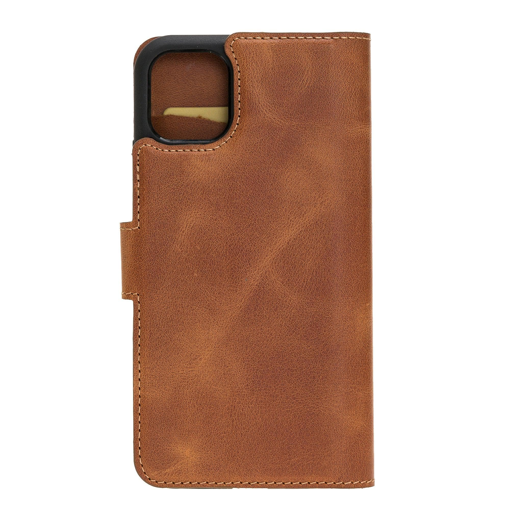 Magic iPhone 11 Pro Genuine Leather Detachable Wallet Case