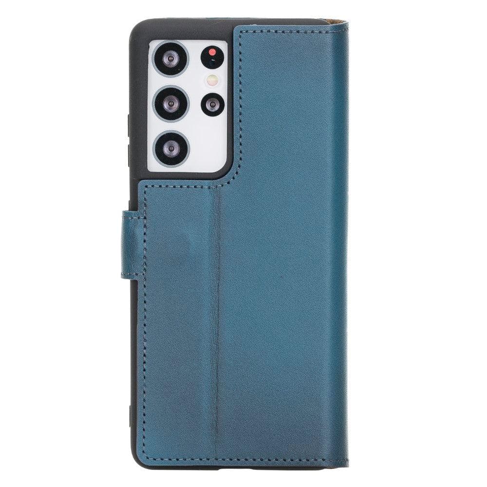 Magic Samsung Galaxy S21 Plus Detachable Genuine Leather Wallet Case