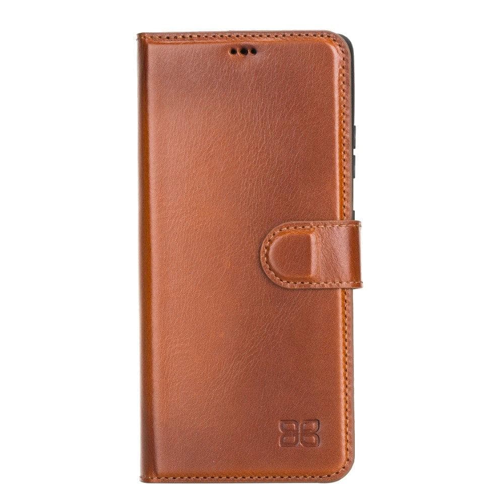 Magic Samsung Galaxy S21 Plus Detachable Genuine Leather Wallet Case