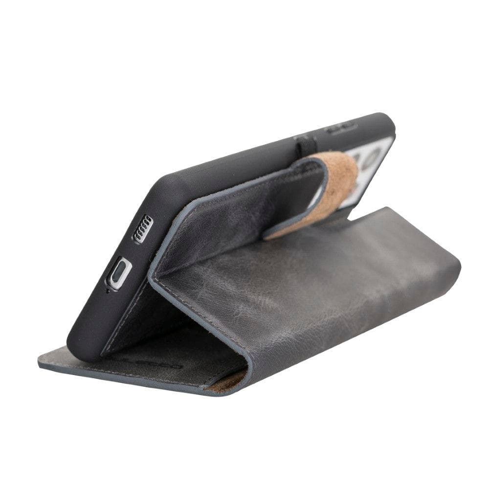 Magic Samsung Galaxy S21 Plus Detachable Genuine Leather Wallet Case