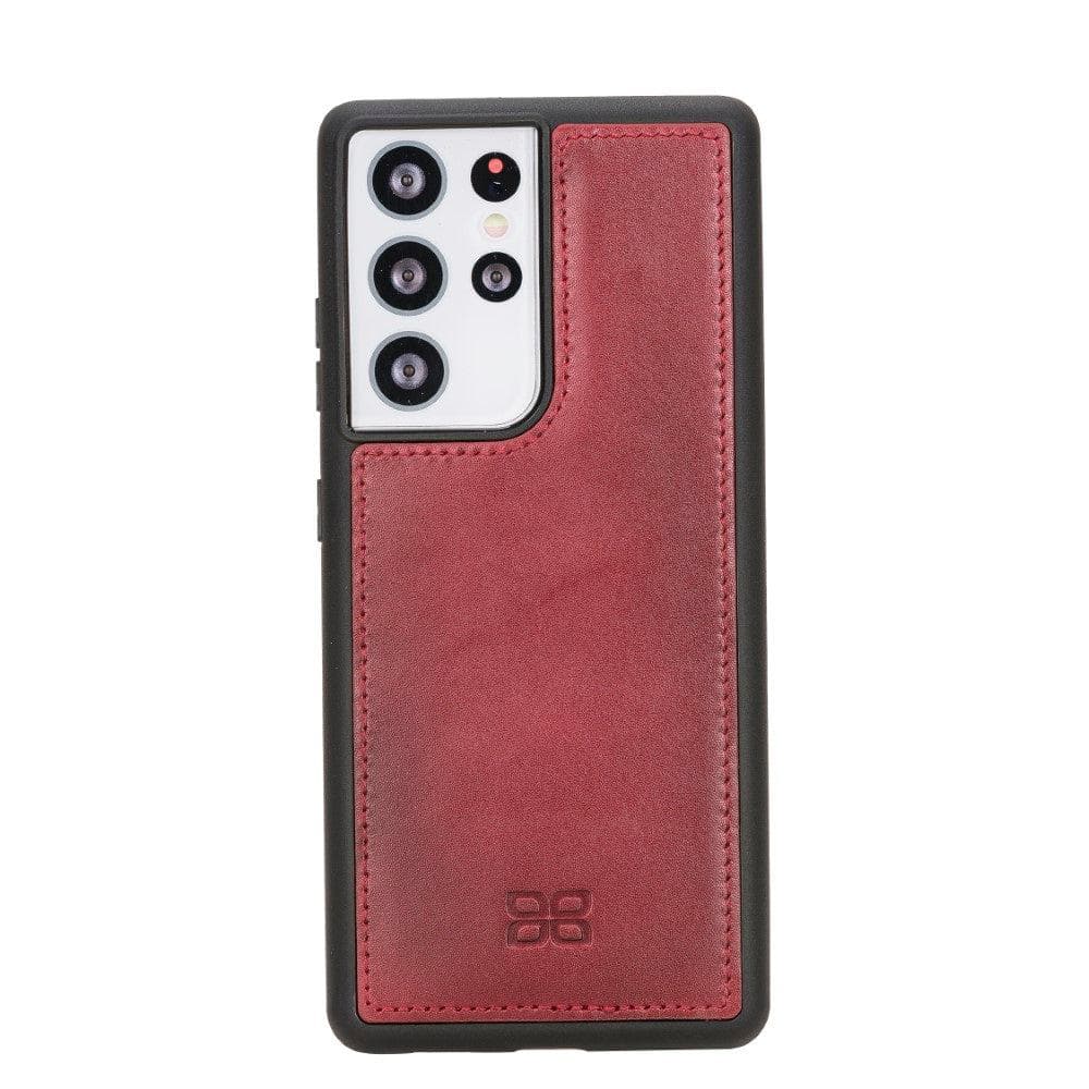Magic Samsung Galaxy S21 Plus Detachable Genuine Leather Wallet Case